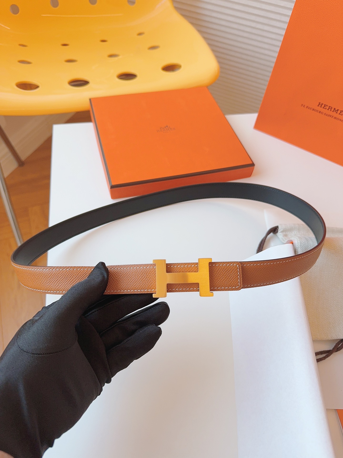 Hermès Female Basic Belt Cow Leather S-m