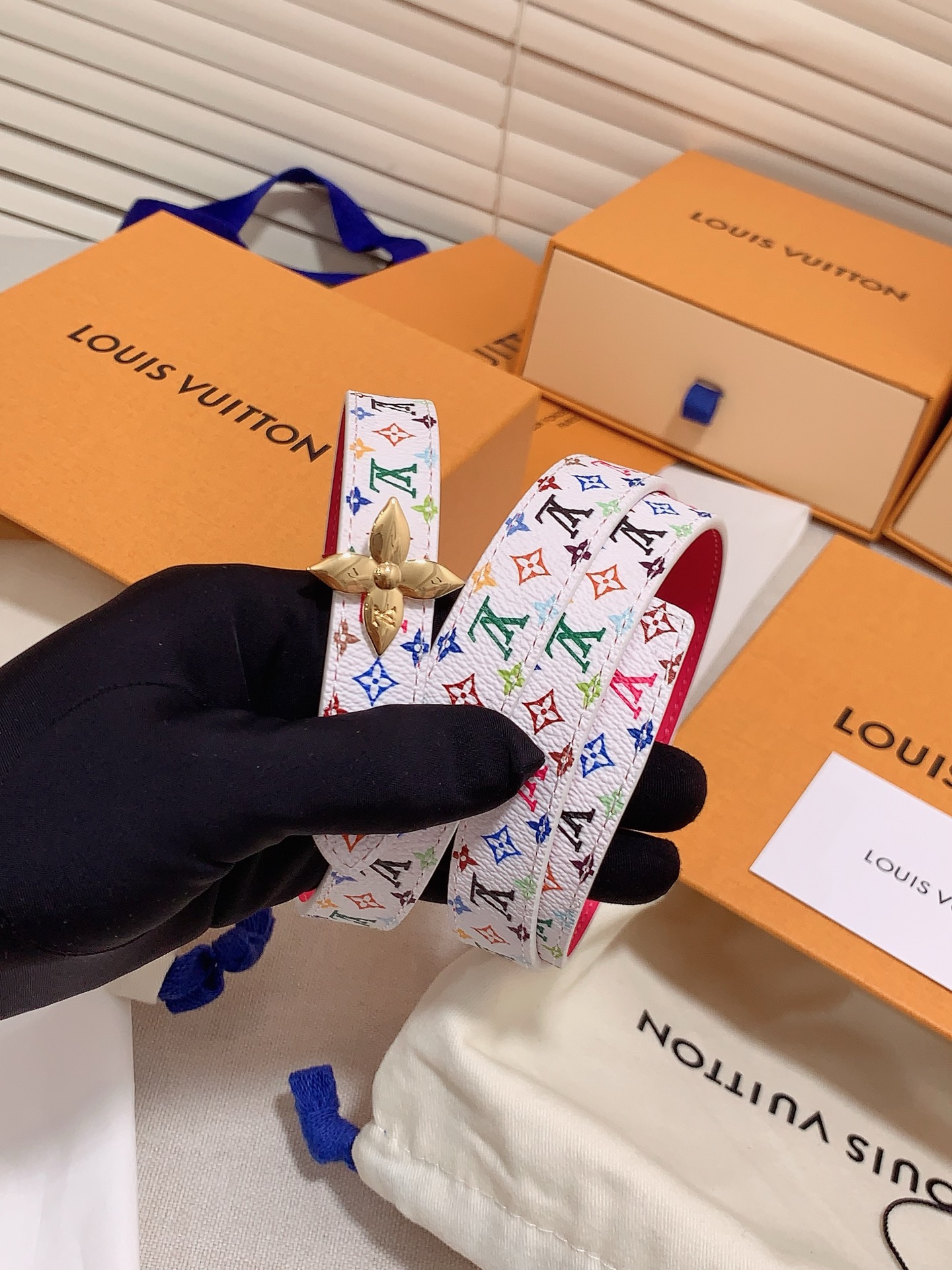 Louis Vuitton Female Leather Belt 5mm-s-m-l