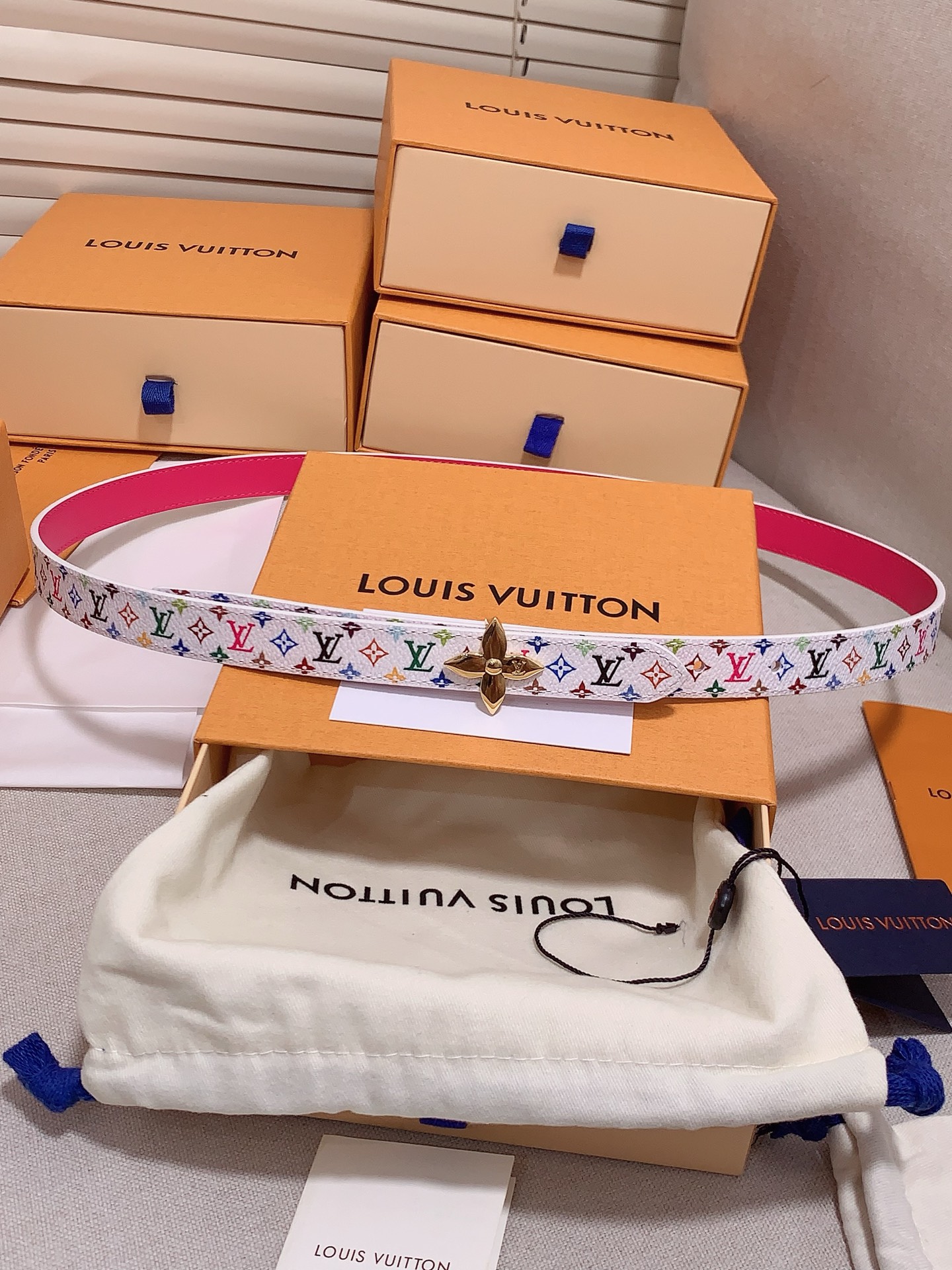 Louis Vuitton Female Leather Belt 5mm-s-m-l