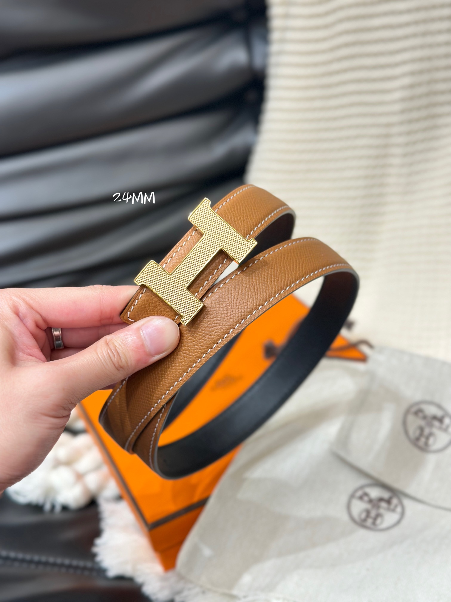 Hermès Female Basic Belt 24mm-s-m-l