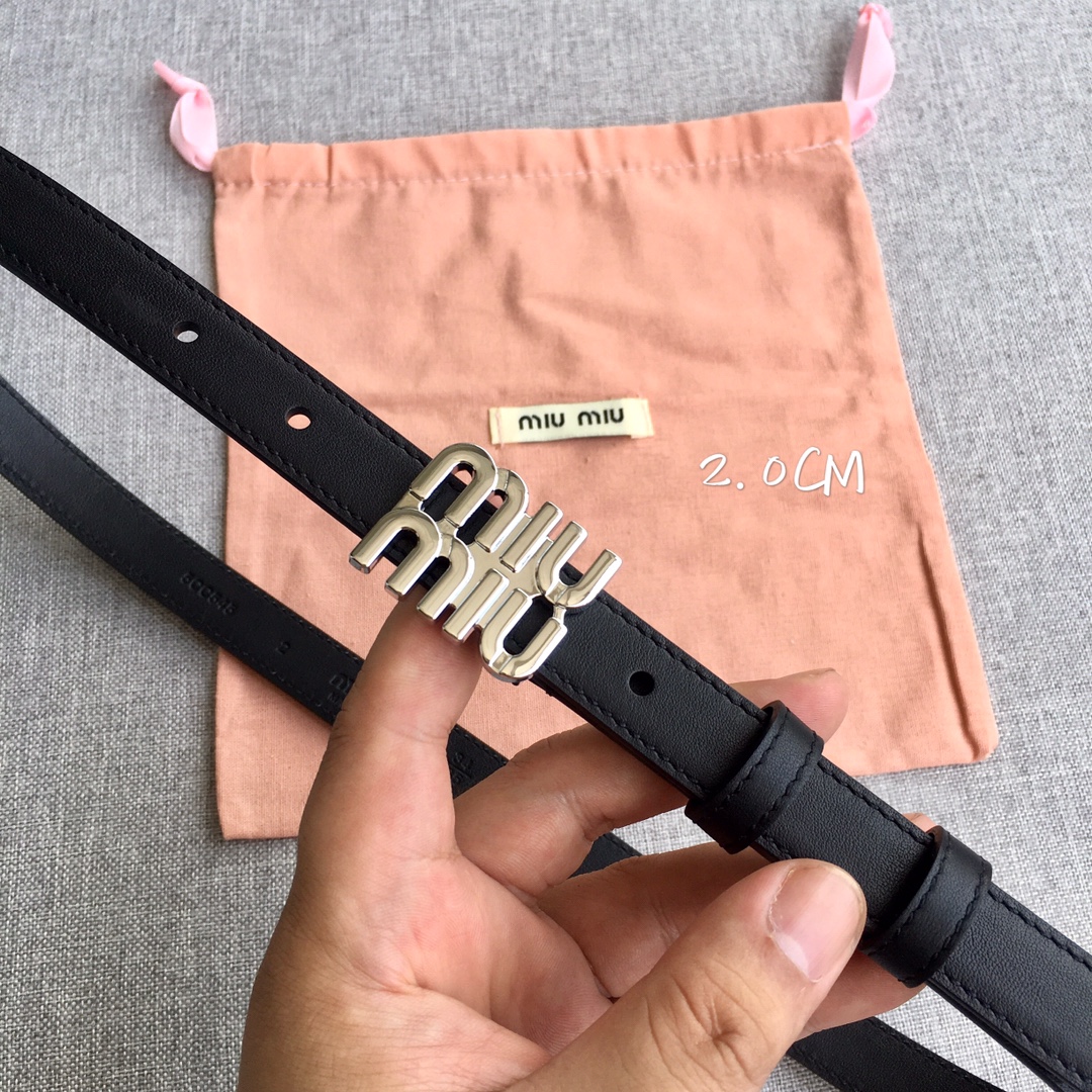 Miu Miu Female Basic Belt M