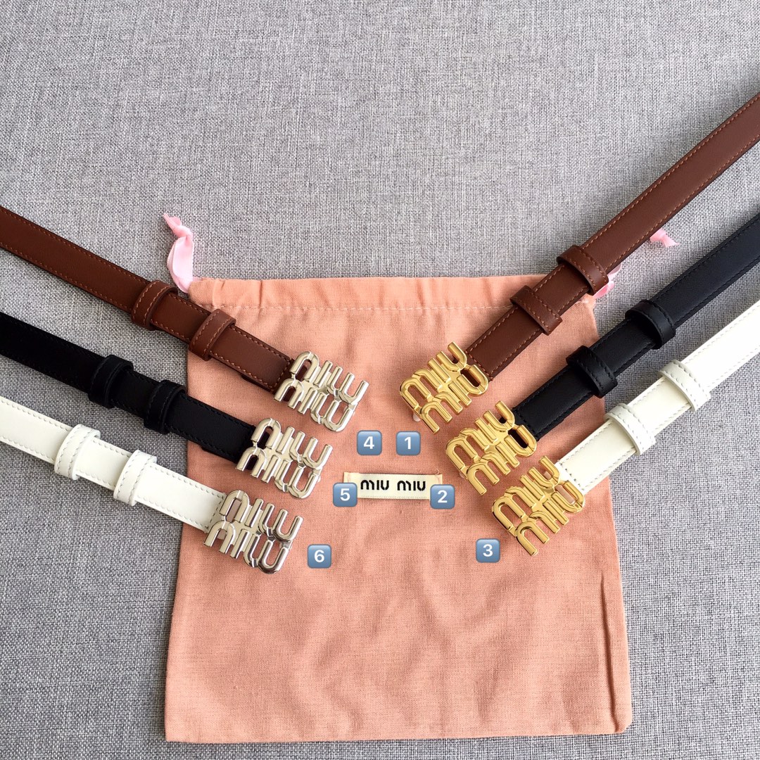 Miu Miu Female Basic Belt M