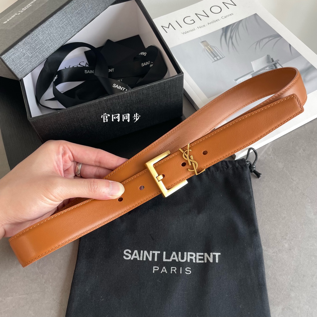 Saint Laurent Female Basic Belt S-m-l