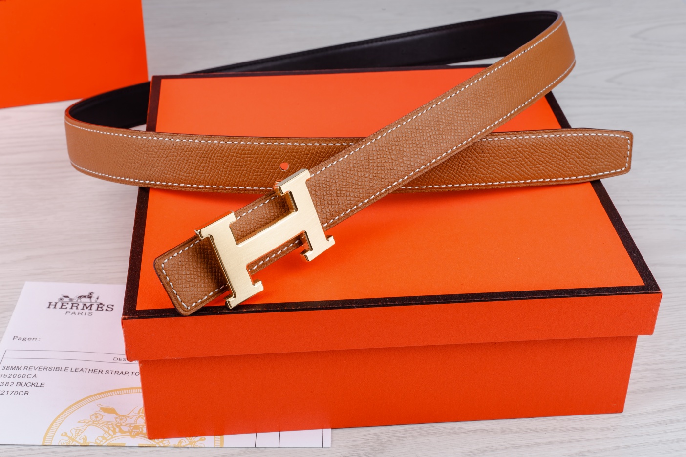 Hermès Female Basic Belt Cow Leather M