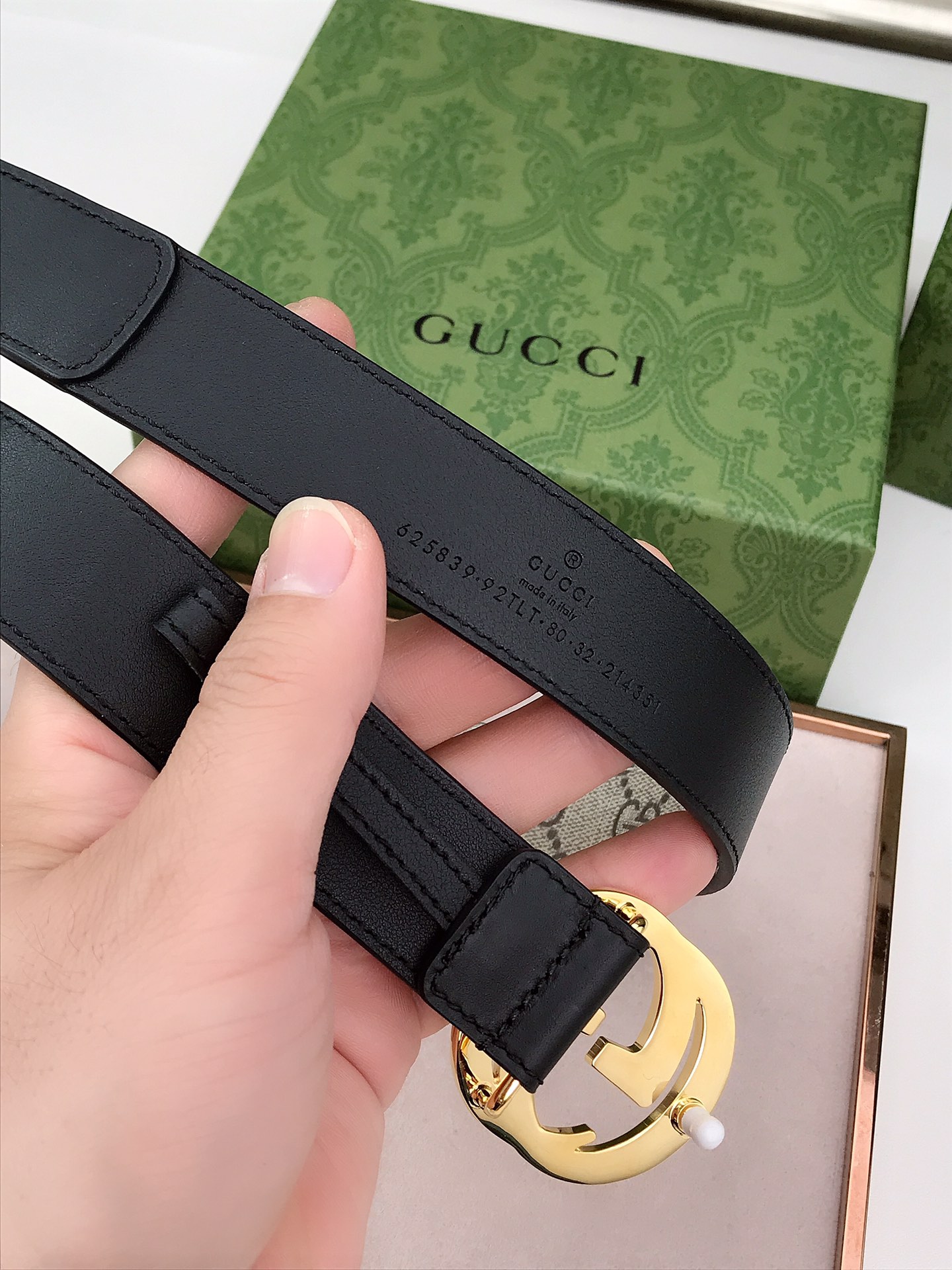Gucci Female Basic Belt Canvas Black S-m