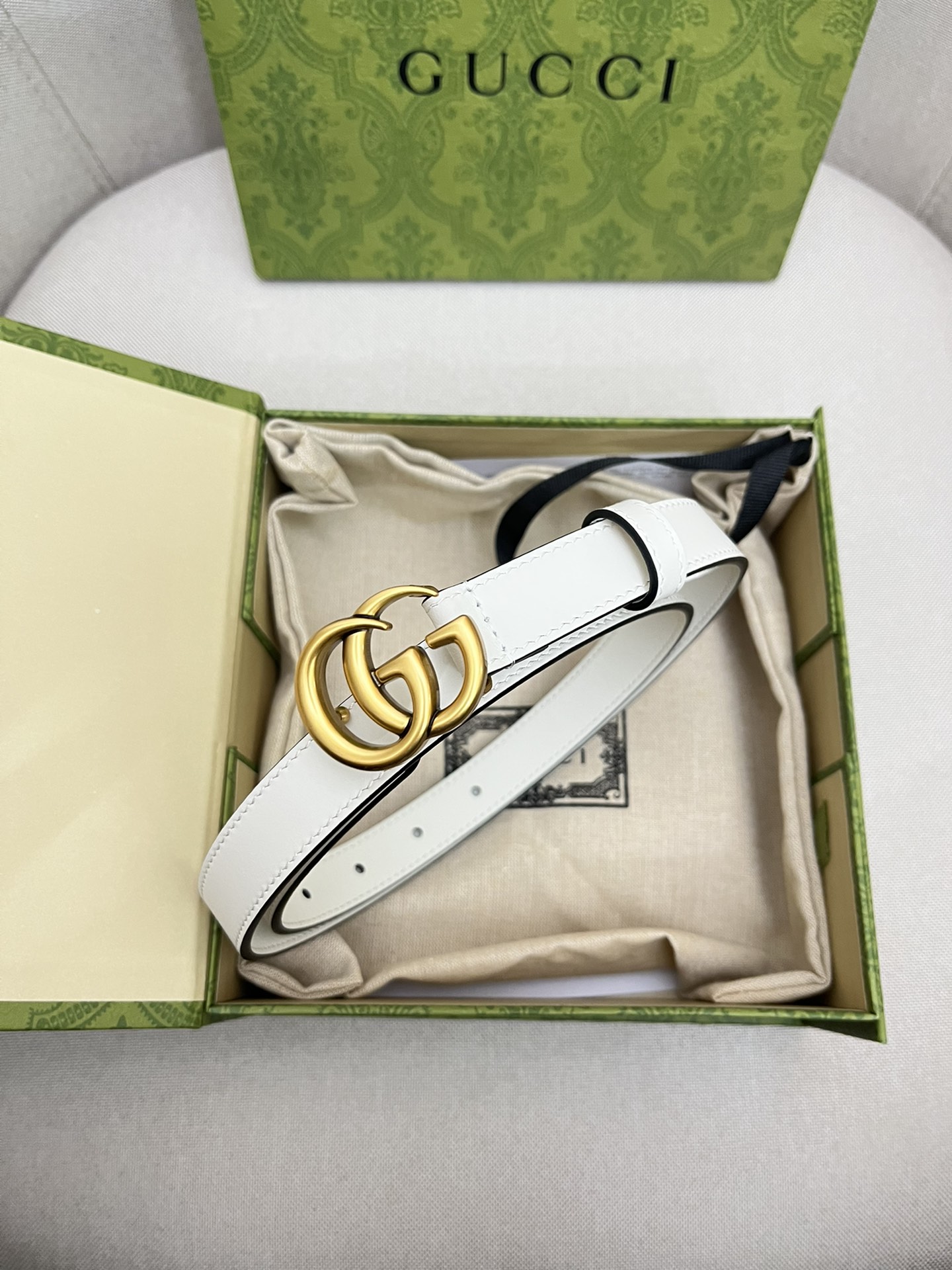 Gucci Female Leather Belt Top Grain Leather M