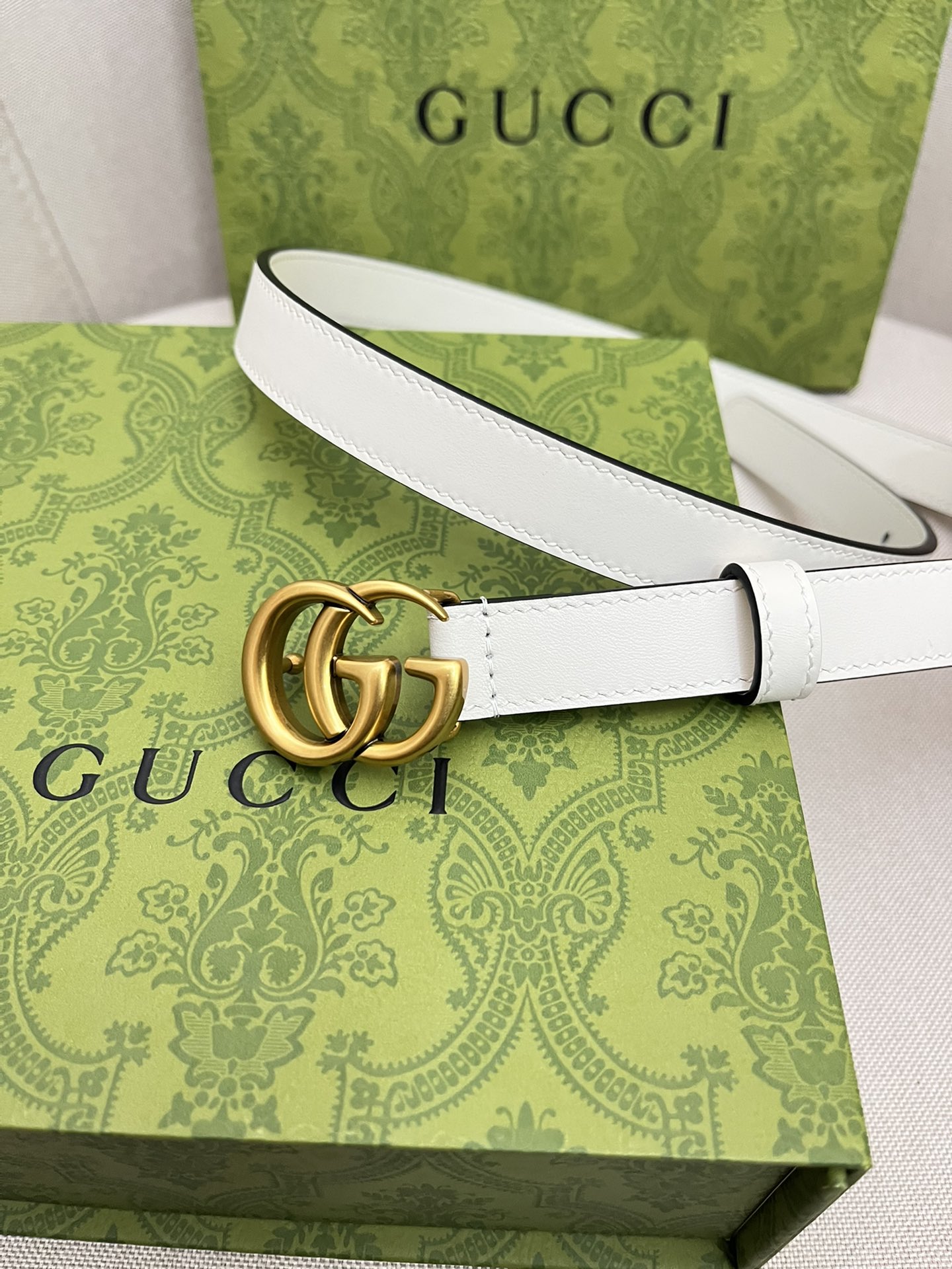 Gucci Female Leather Belt Top Grain Leather M