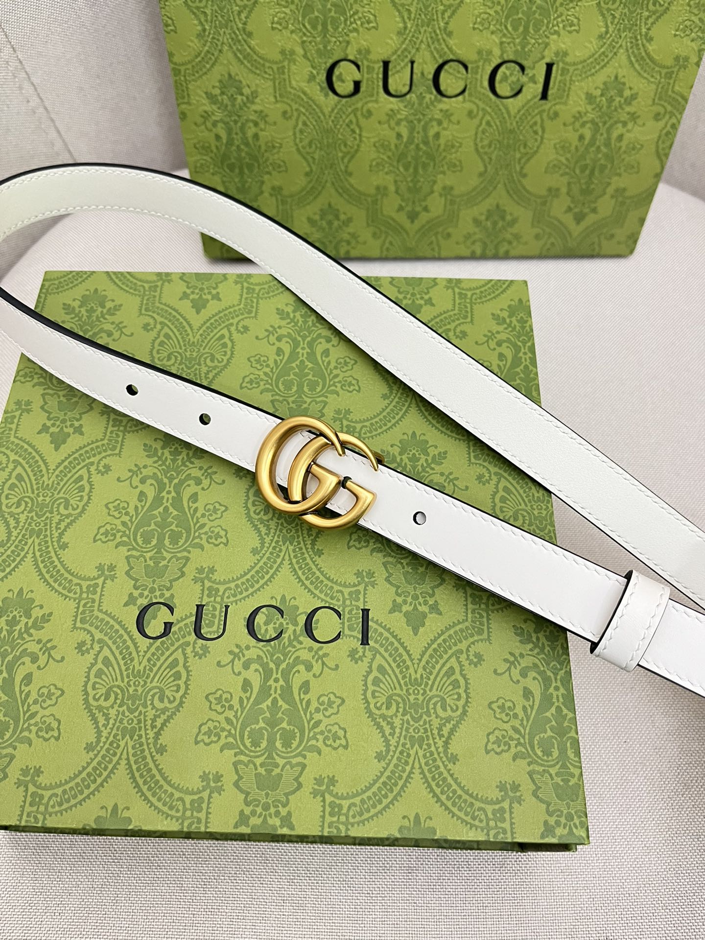 Gucci Female Leather Belt Top Grain Leather M
