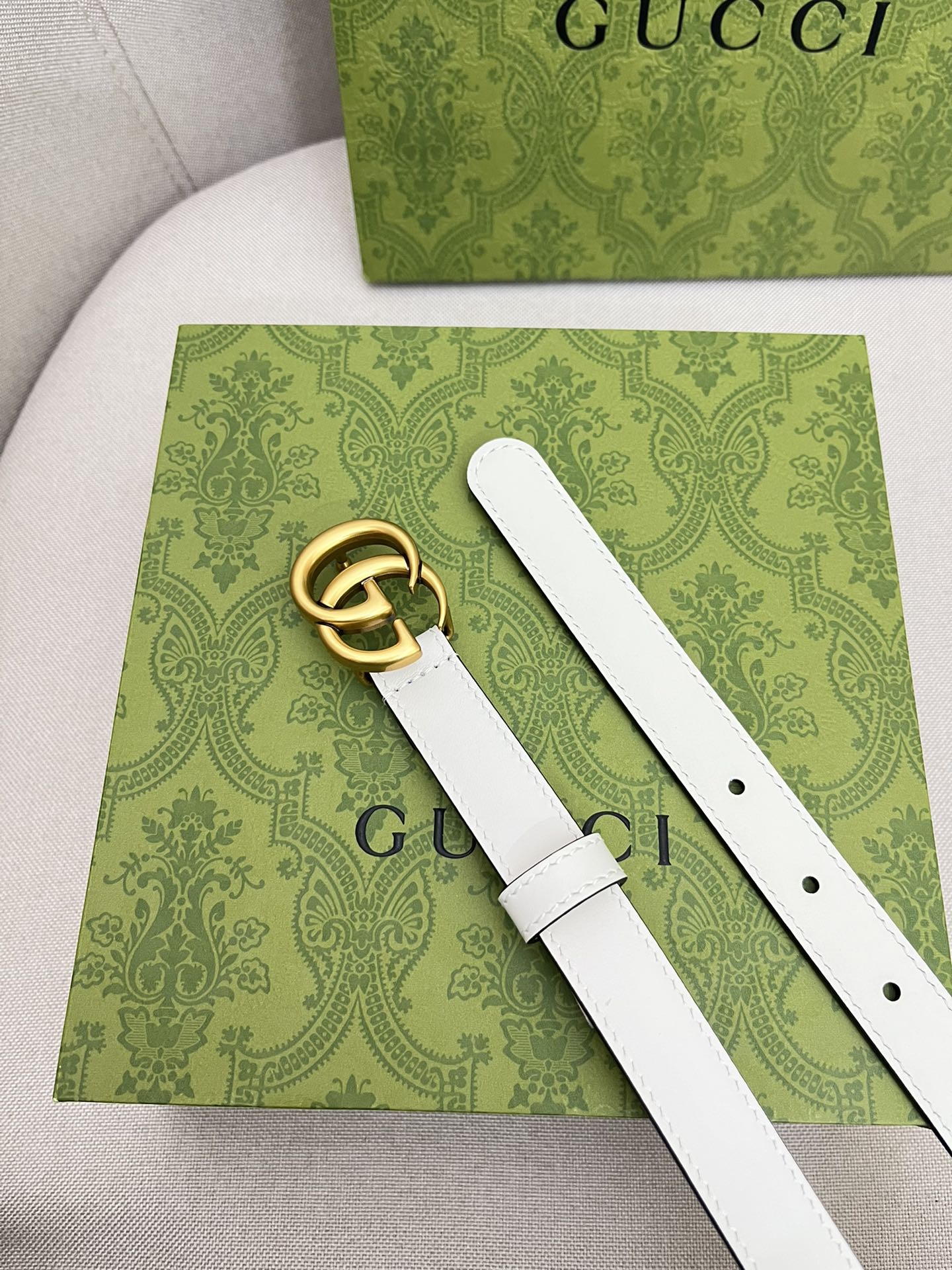 Gucci Female Leather Belt Top Grain Leather M