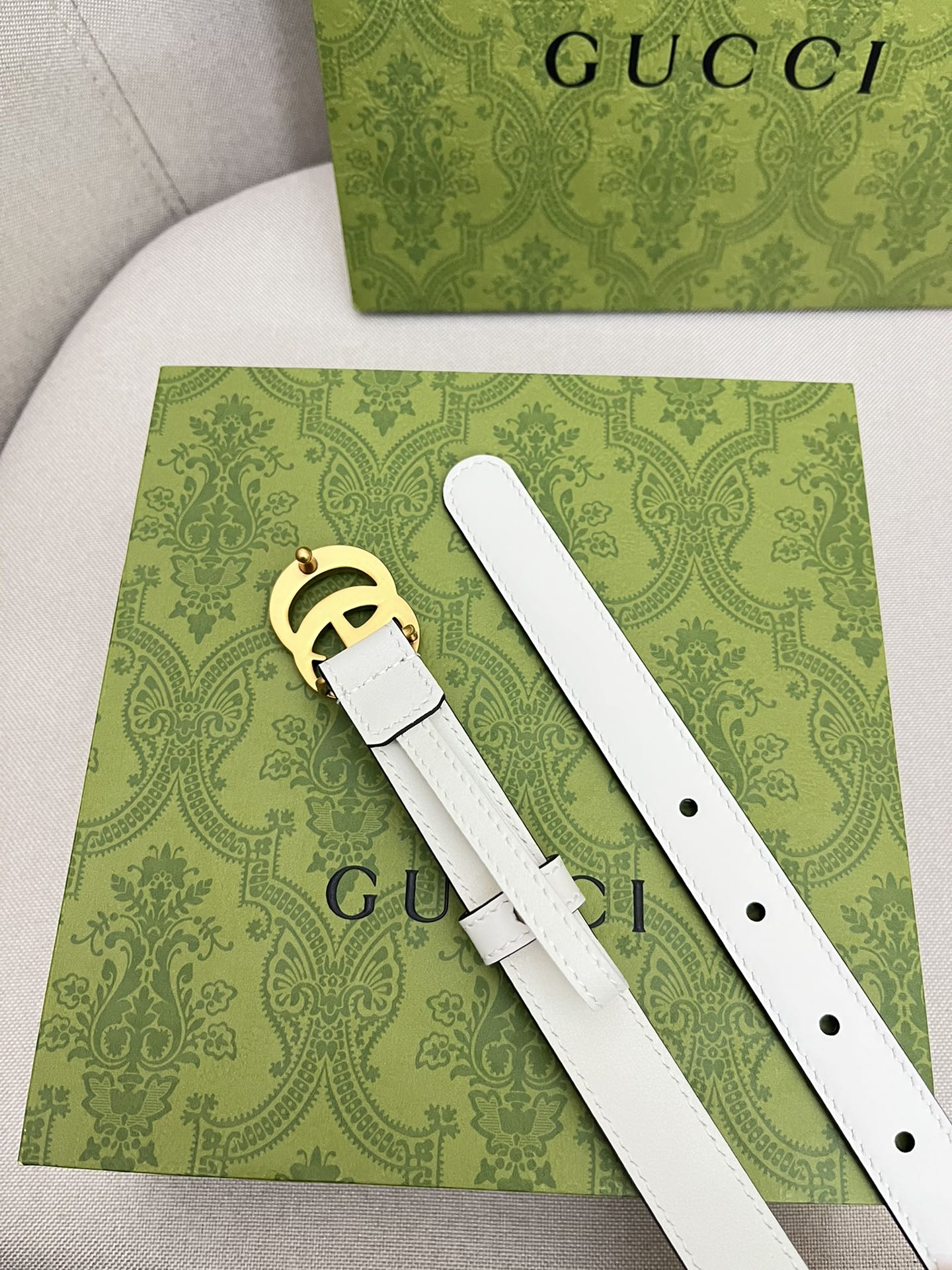 Gucci Female Leather Belt Top Grain Leather M