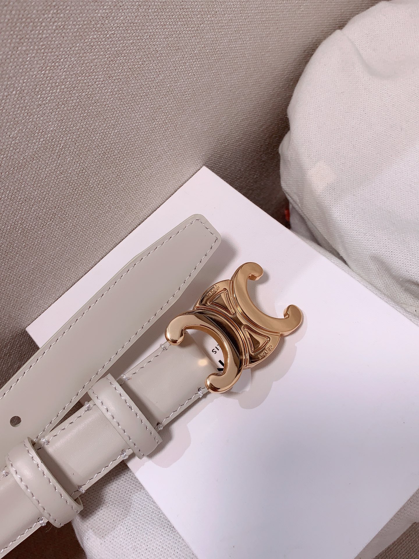 Celine Female Leather Belt Cow Leather M-l
