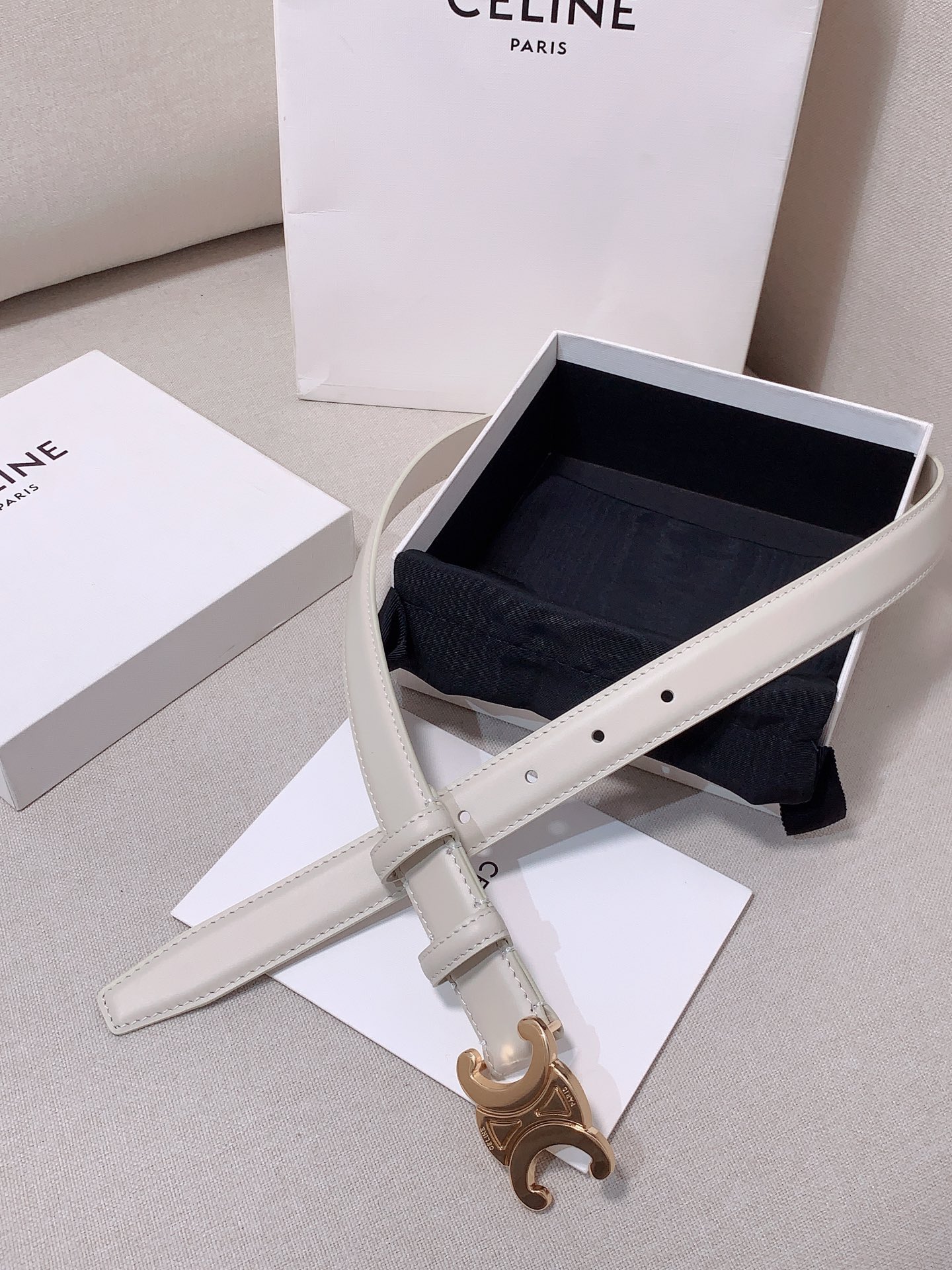 Celine Female Leather Belt Cow Leather M-l