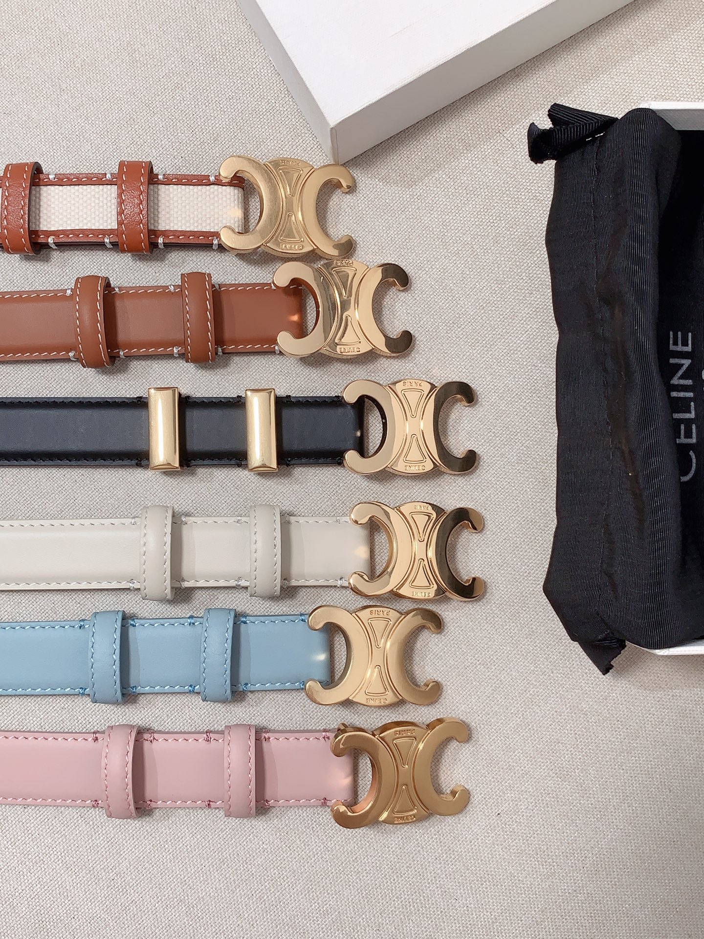 Celine Female Leather Belt Cow Leather M-l