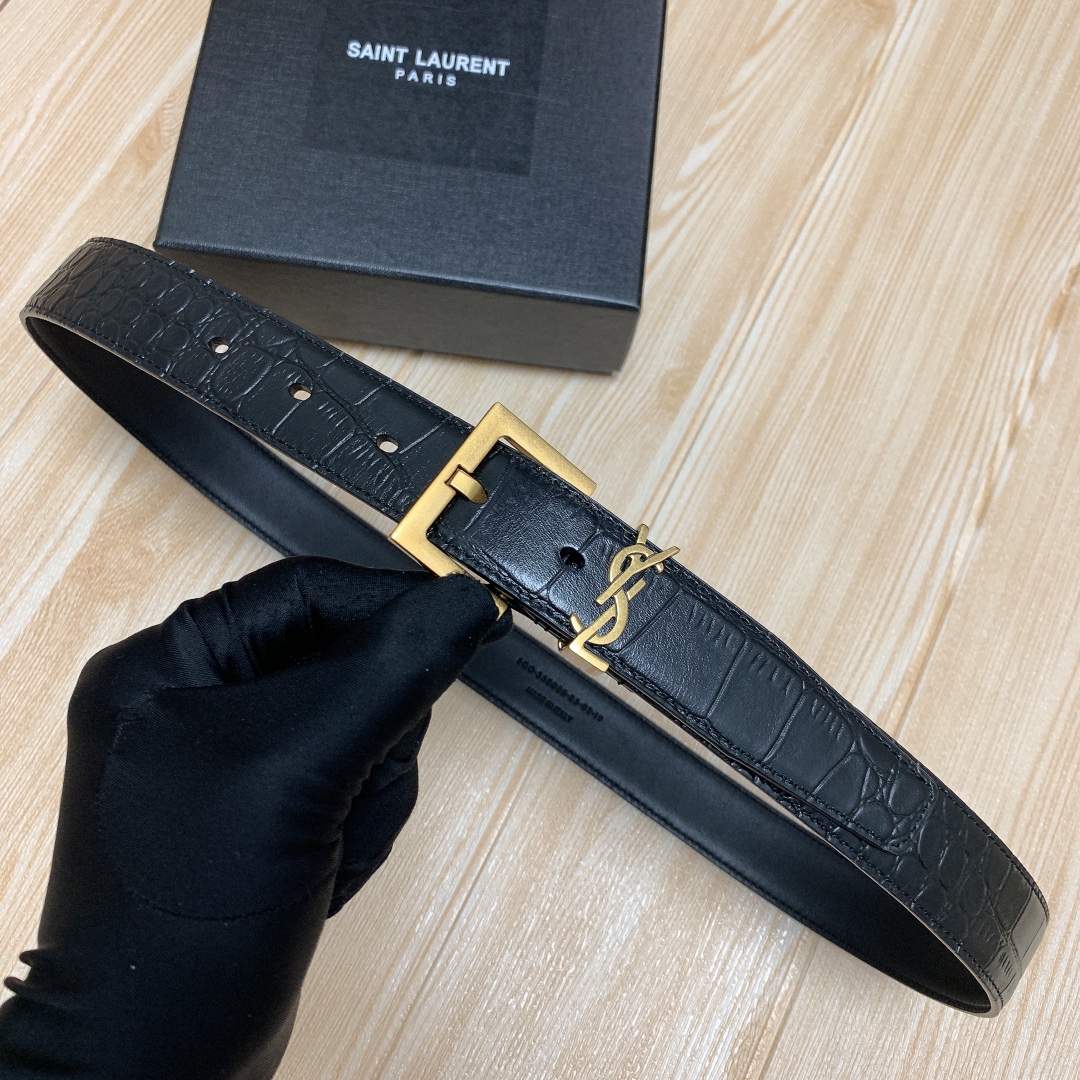 Saint Laurent Female Leather Belt S-l