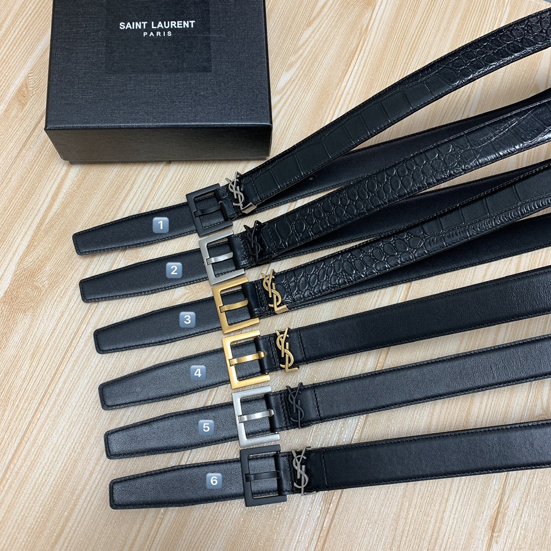 Saint Laurent Female Leather Belt S-l