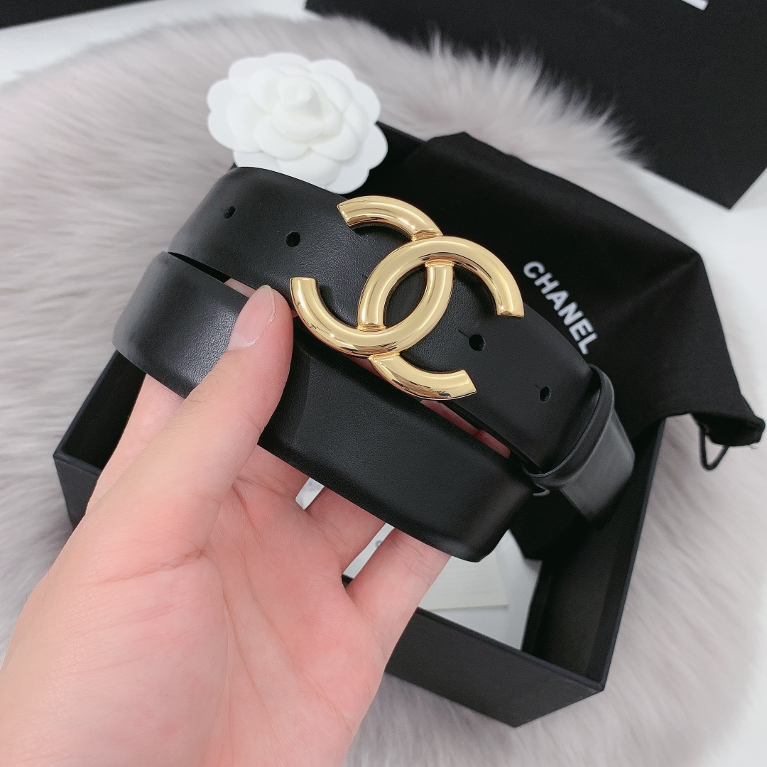 Chanel Female Leather Belt 30mm
