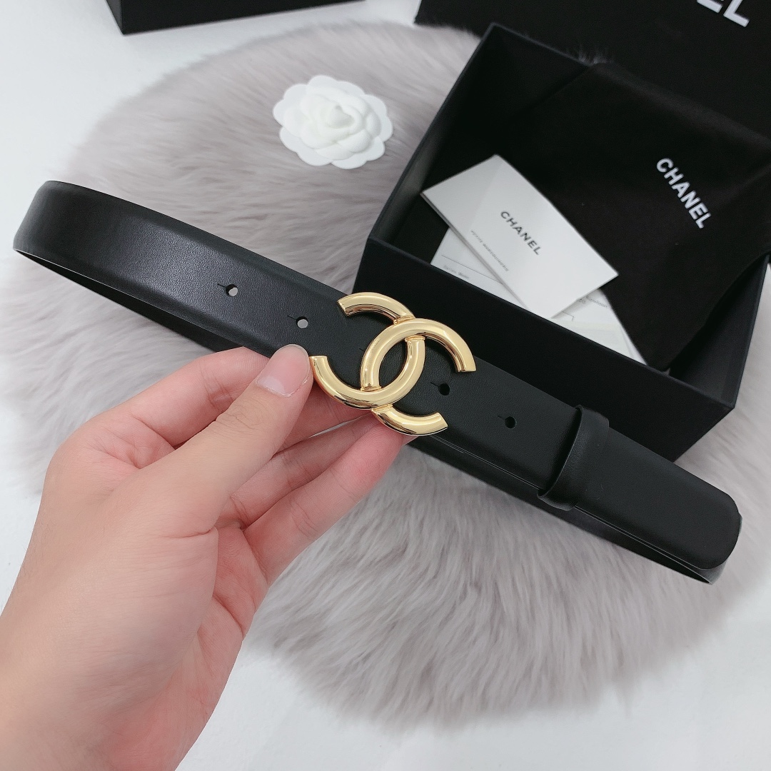 Chanel Female Leather Belt 30mm