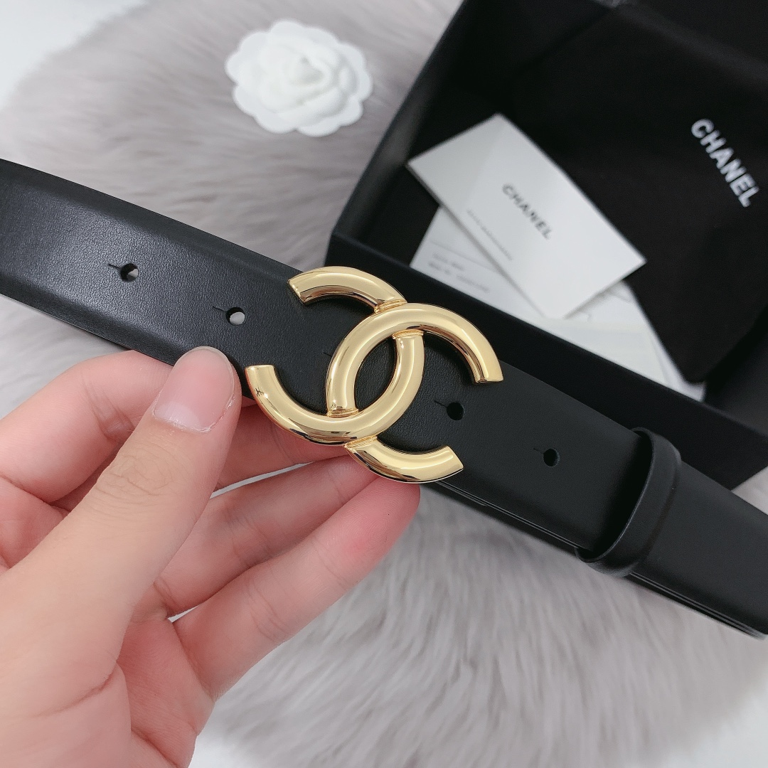 Chanel Female Leather Belt 30mm
