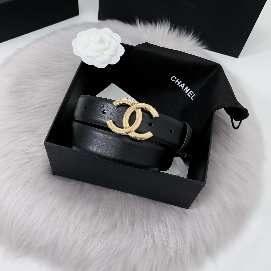 Chanel Female Leather Belt 30mm
