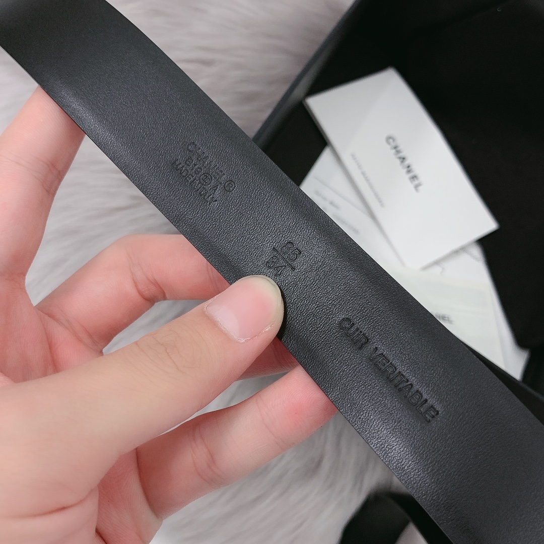 Chanel Female Leather Belt 30mm