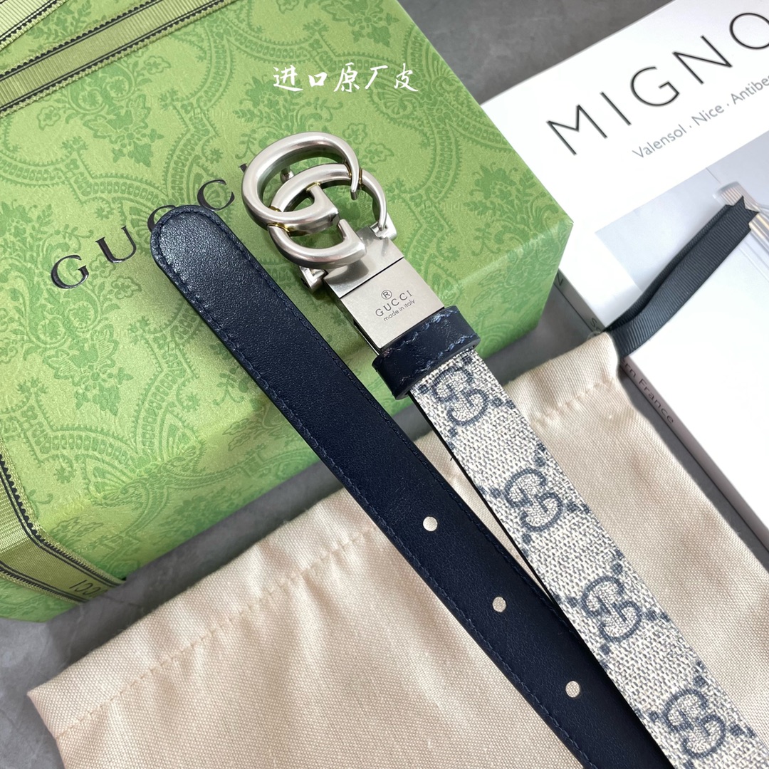 Gucci Female Basic Belt Cow Leather Waterproof M