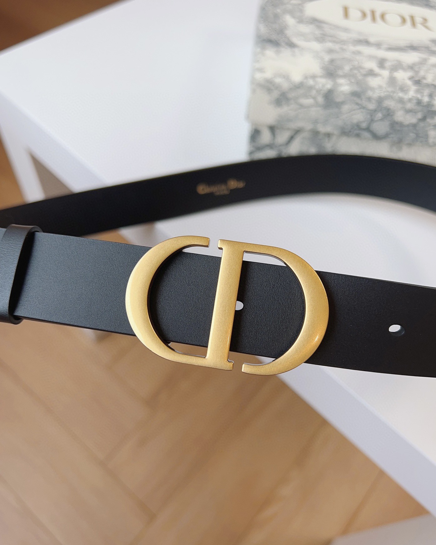 Dior Female Leather Belt Gold M
