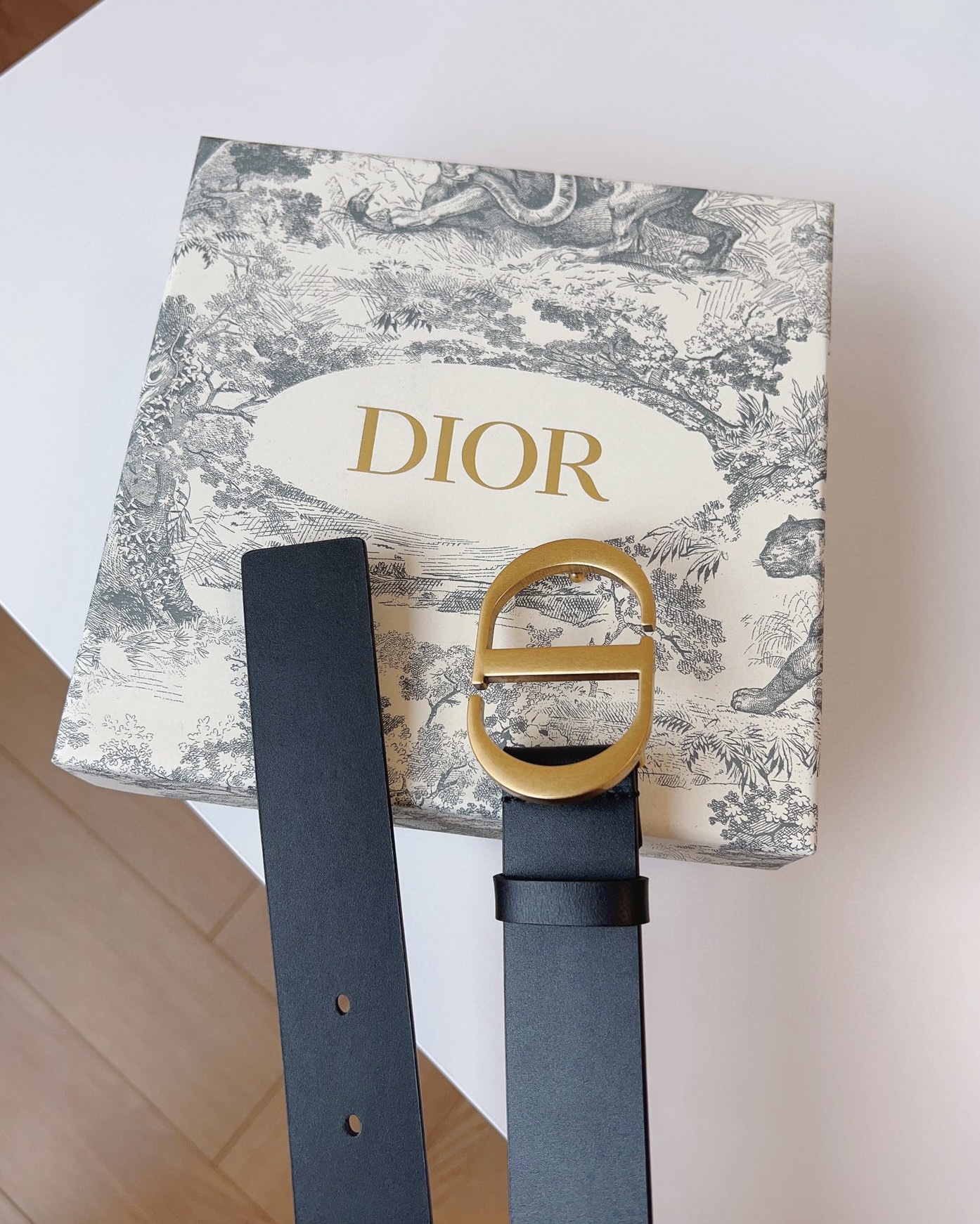 Dior Female Leather Belt Gold M