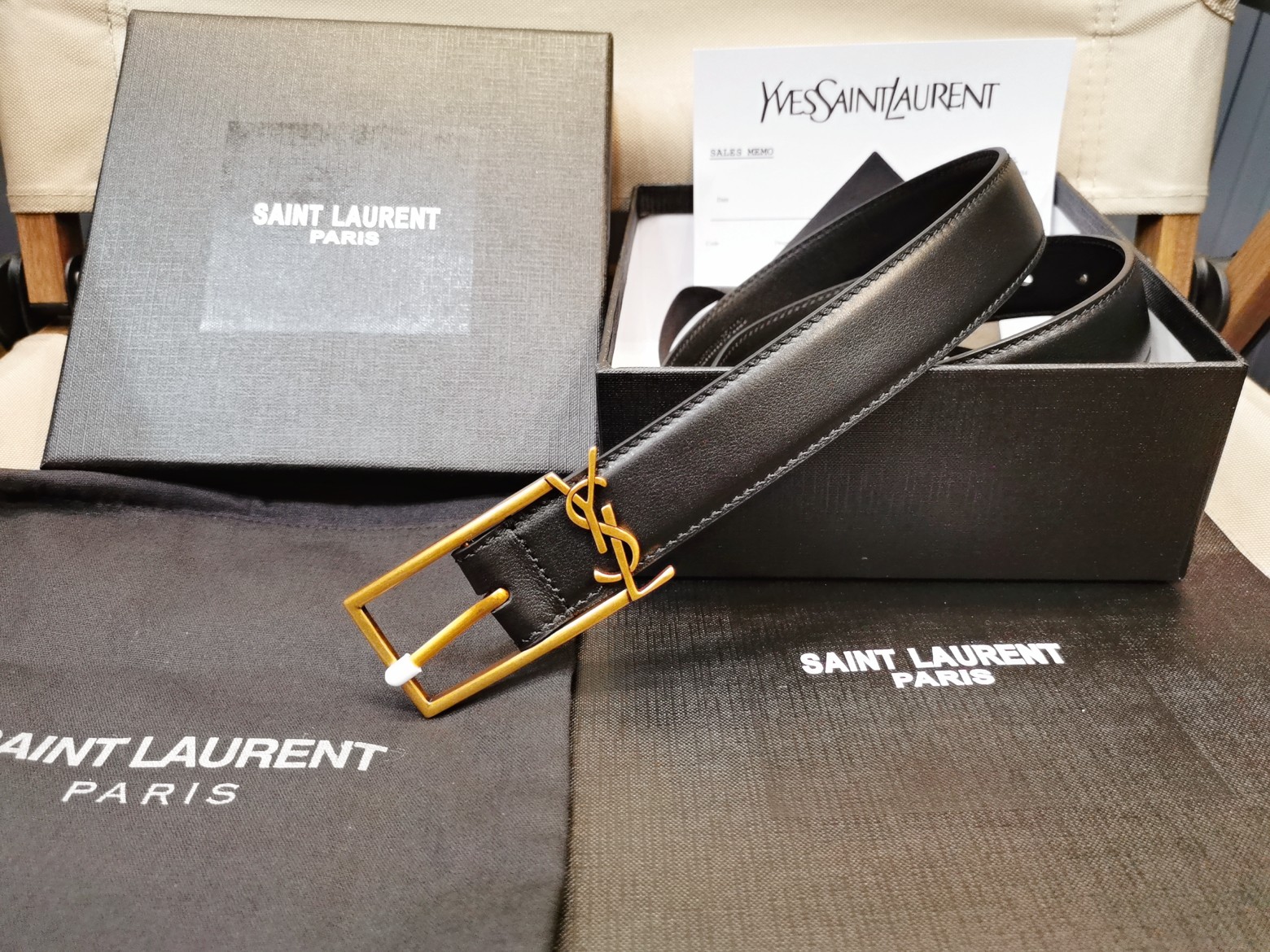 Saint Laurent Female Basic Belt Silver Adjustable S-m-l