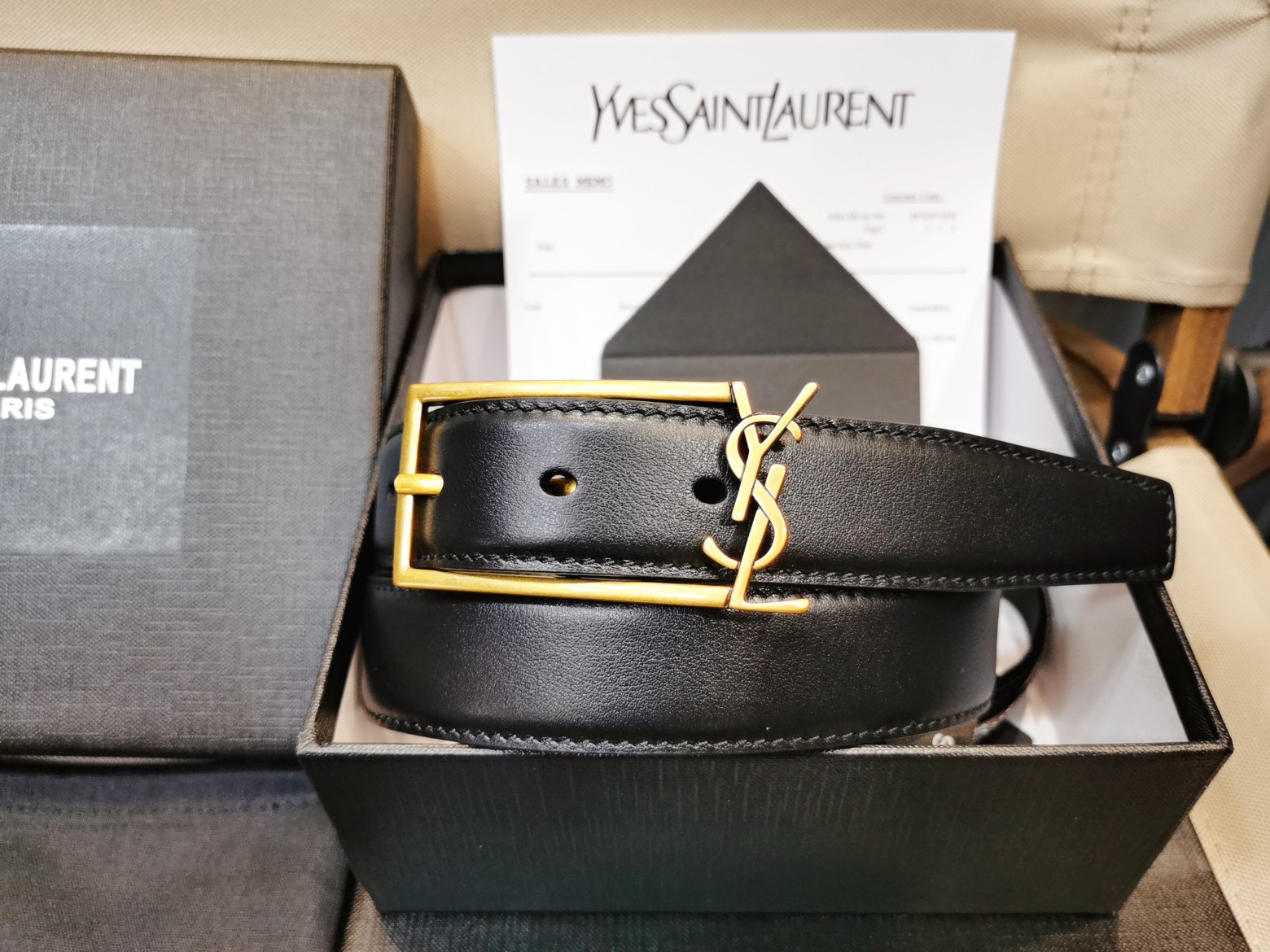 Saint Laurent Female Basic Belt Silver Adjustable S-m-l
