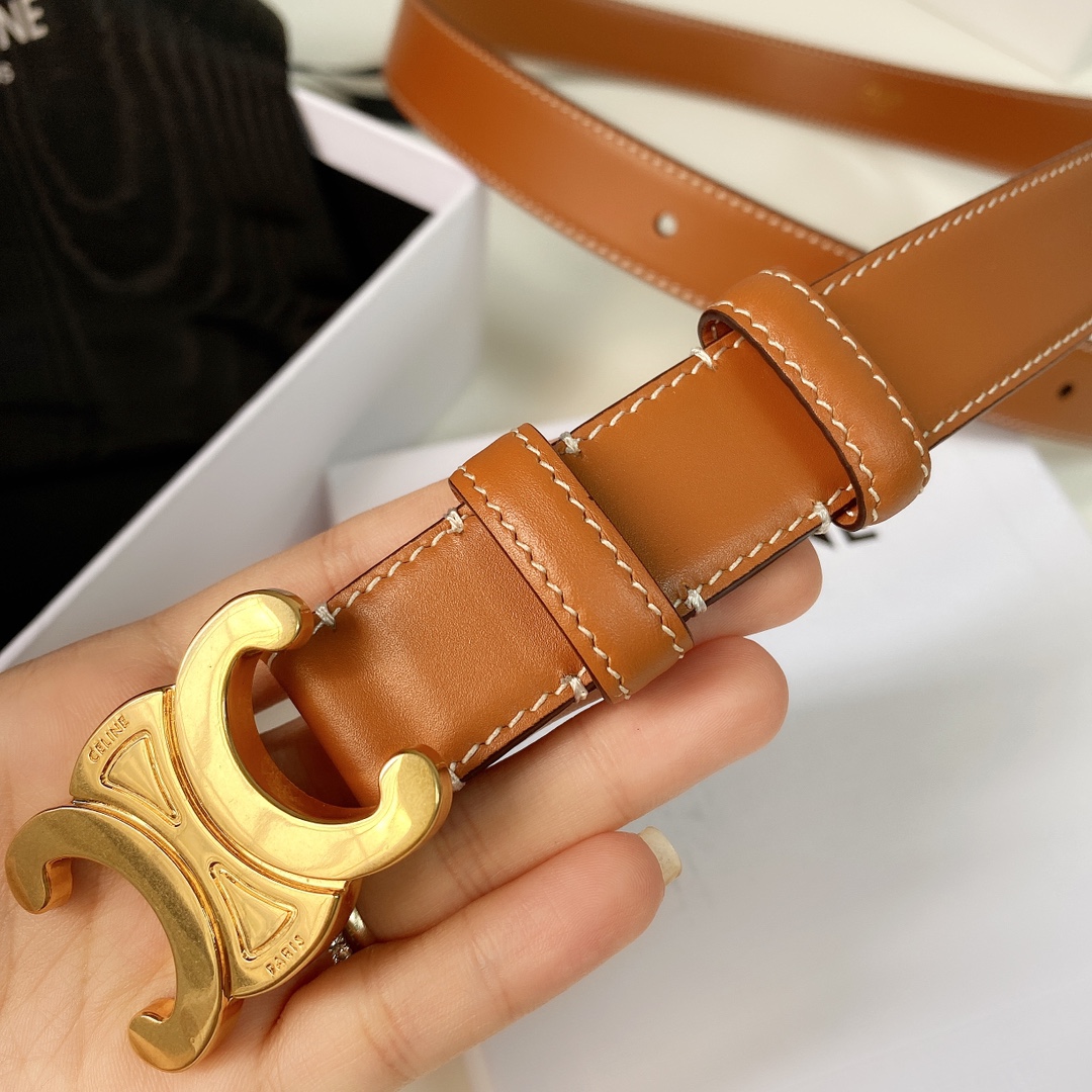 Celine Female Basic Belt Cow Leather M-l