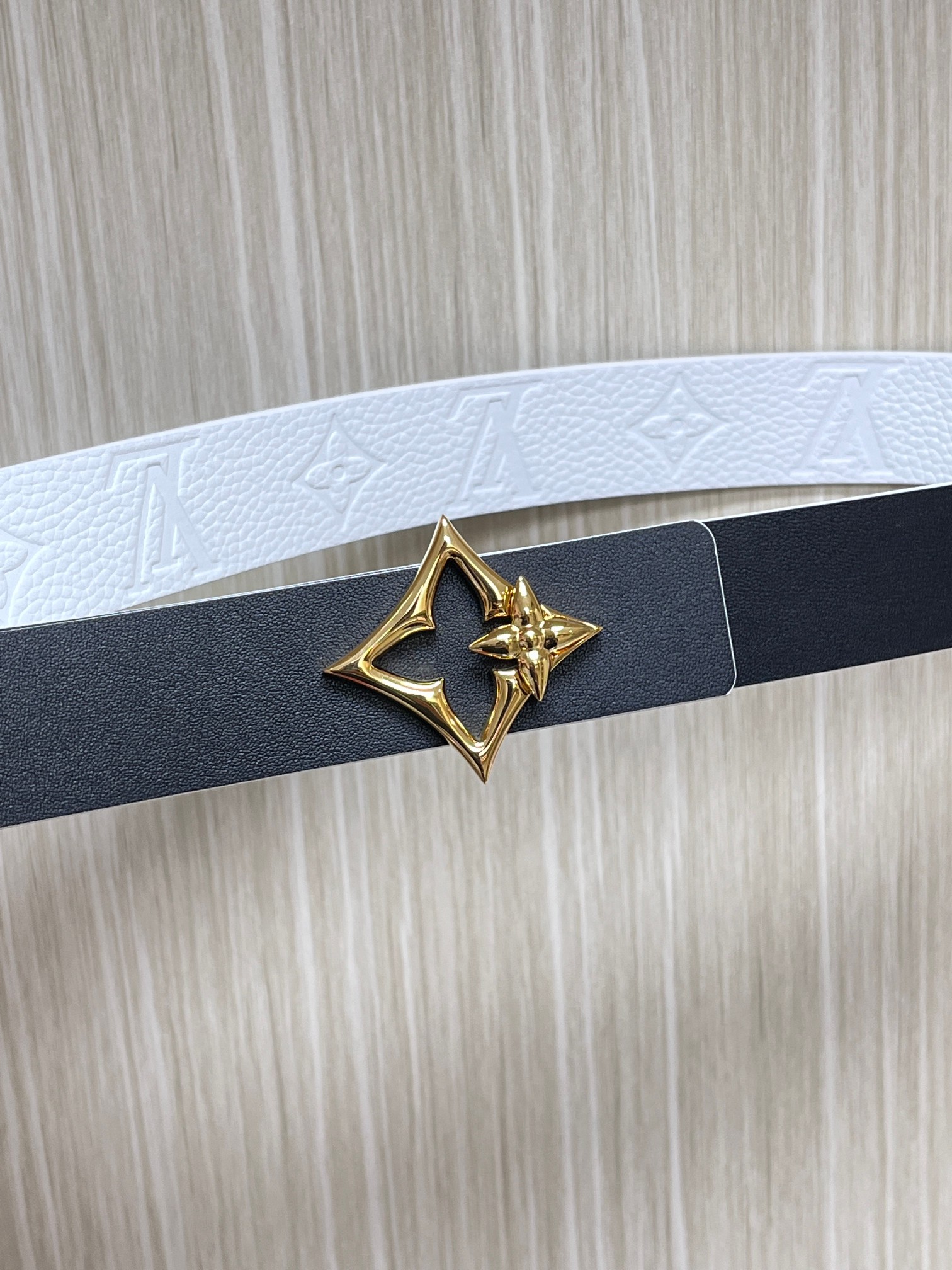 Female Basic Belt Cow Leather White