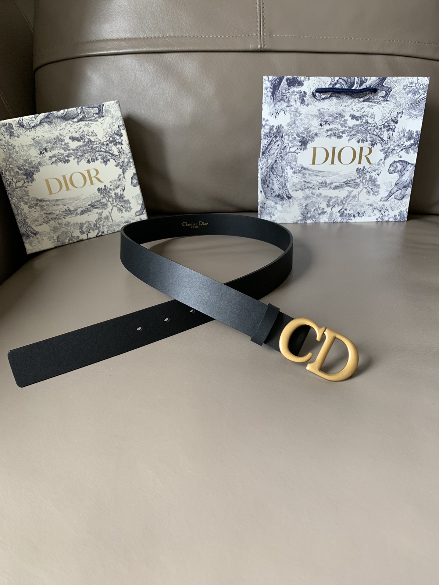 Dior Female Basic Belt Cow Leather Black S-l