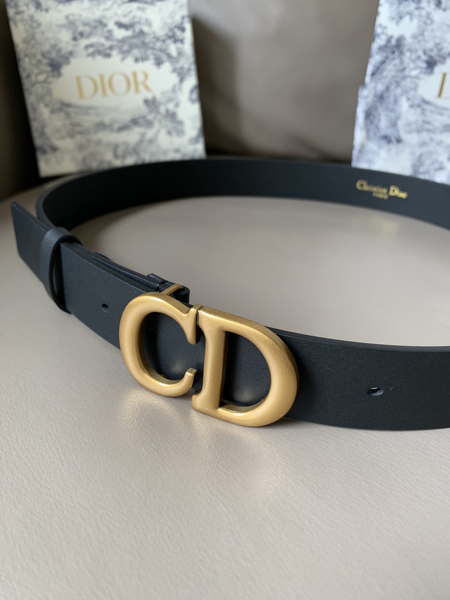 Dior Female Basic Belt Cow Leather Black S-l