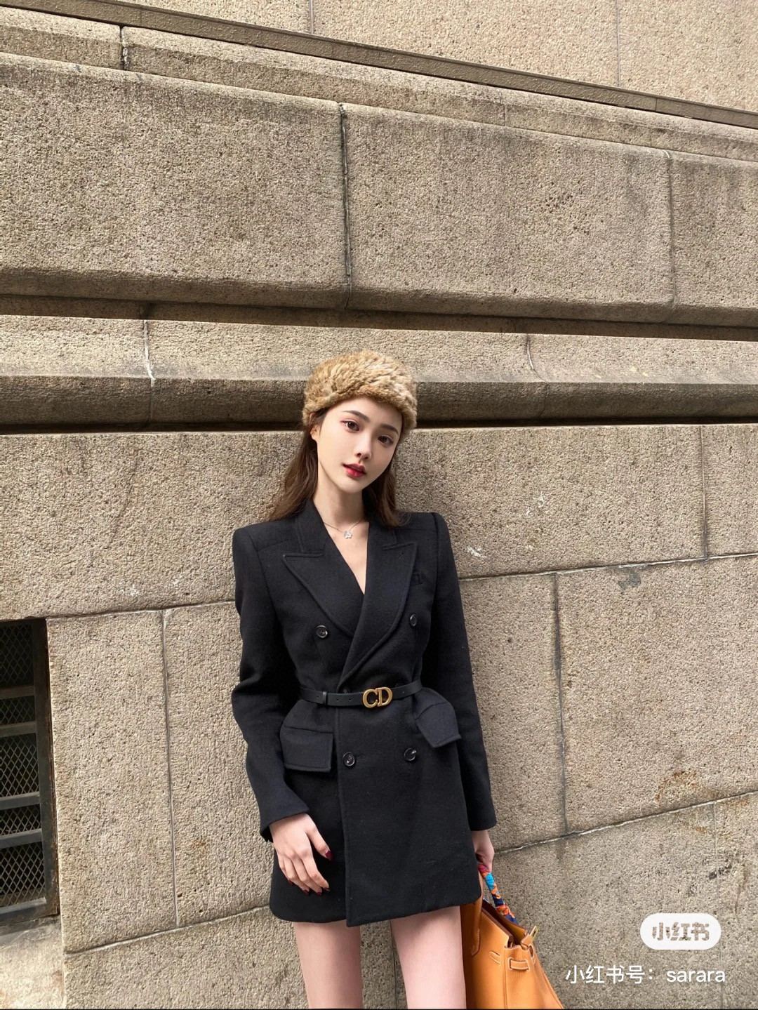 Dior Female Basic Belt Cow Leather Black S-l