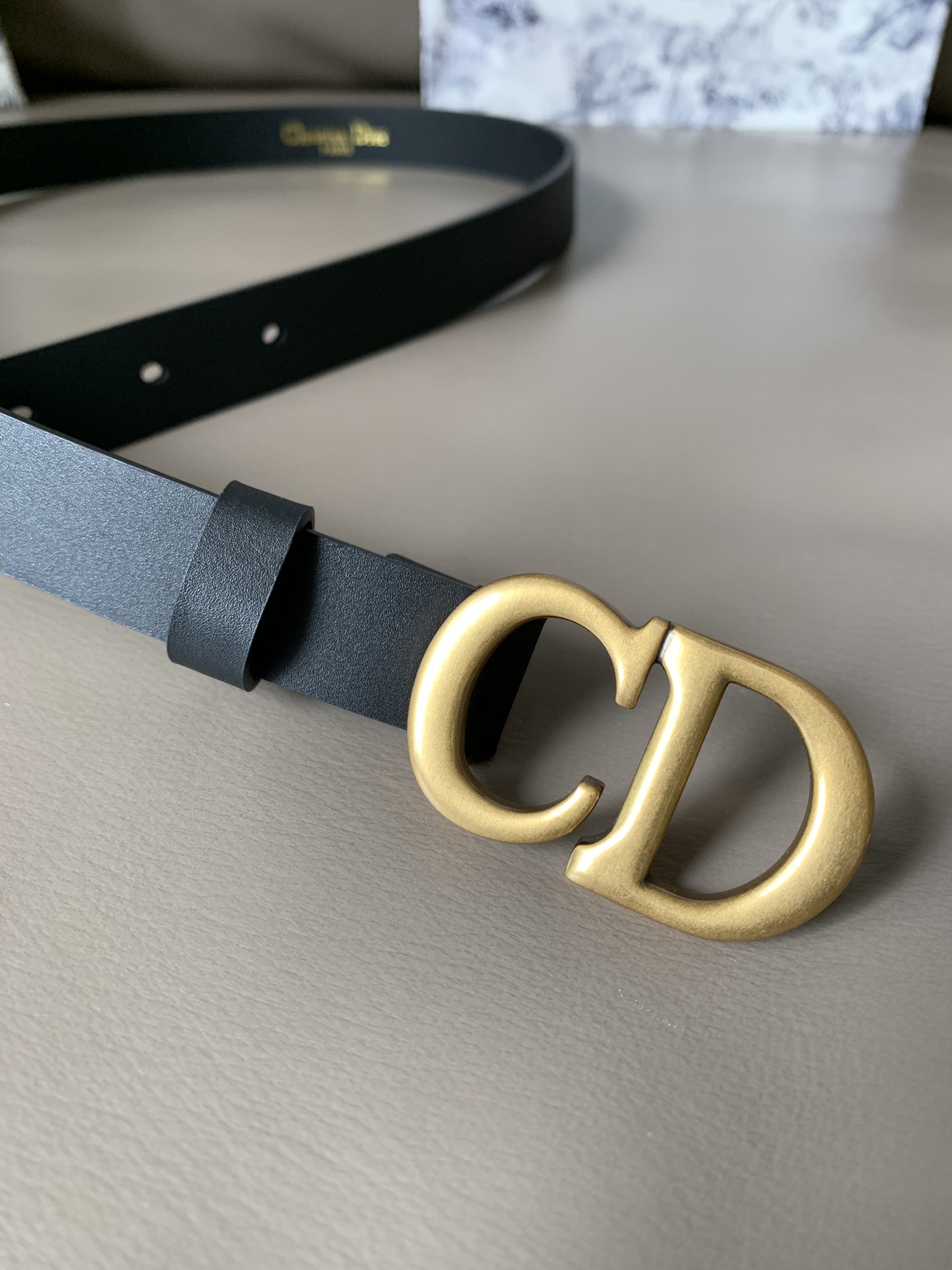 Dior Female Basic Belt Cow Leather Black S-l