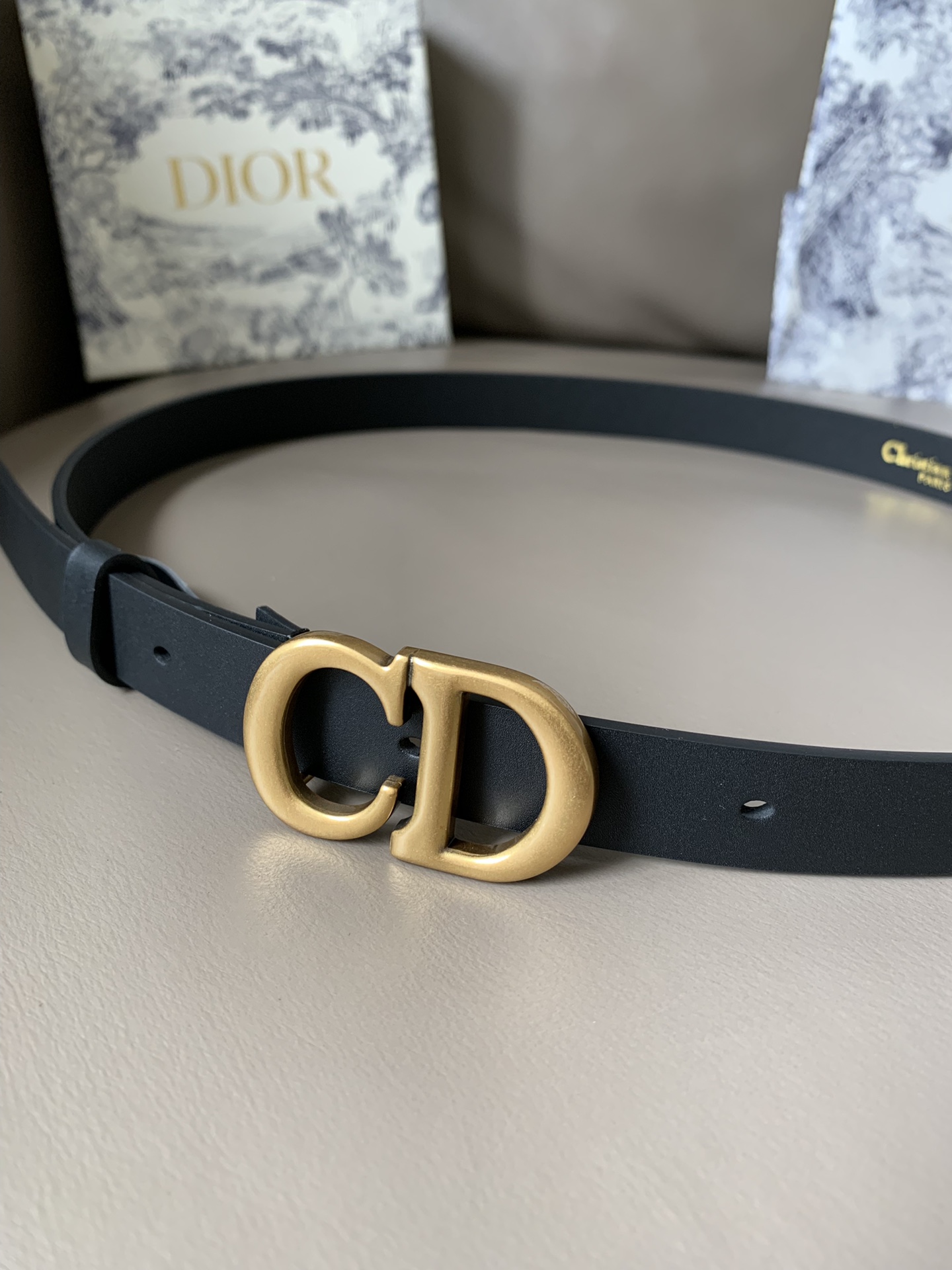 Dior Female Basic Belt Cow Leather Black S-l