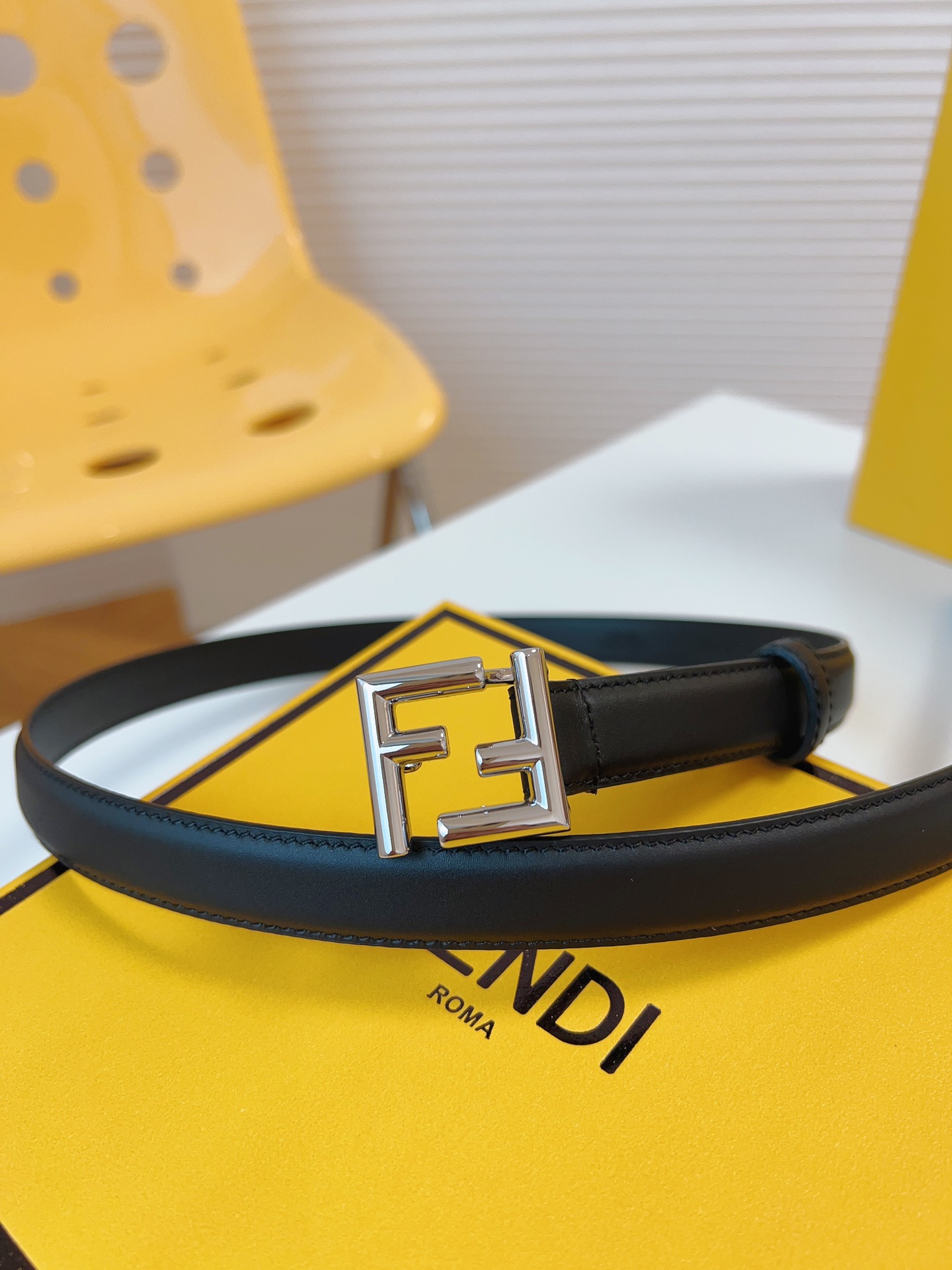 Fendi Female Leather Belt Cow Leather M