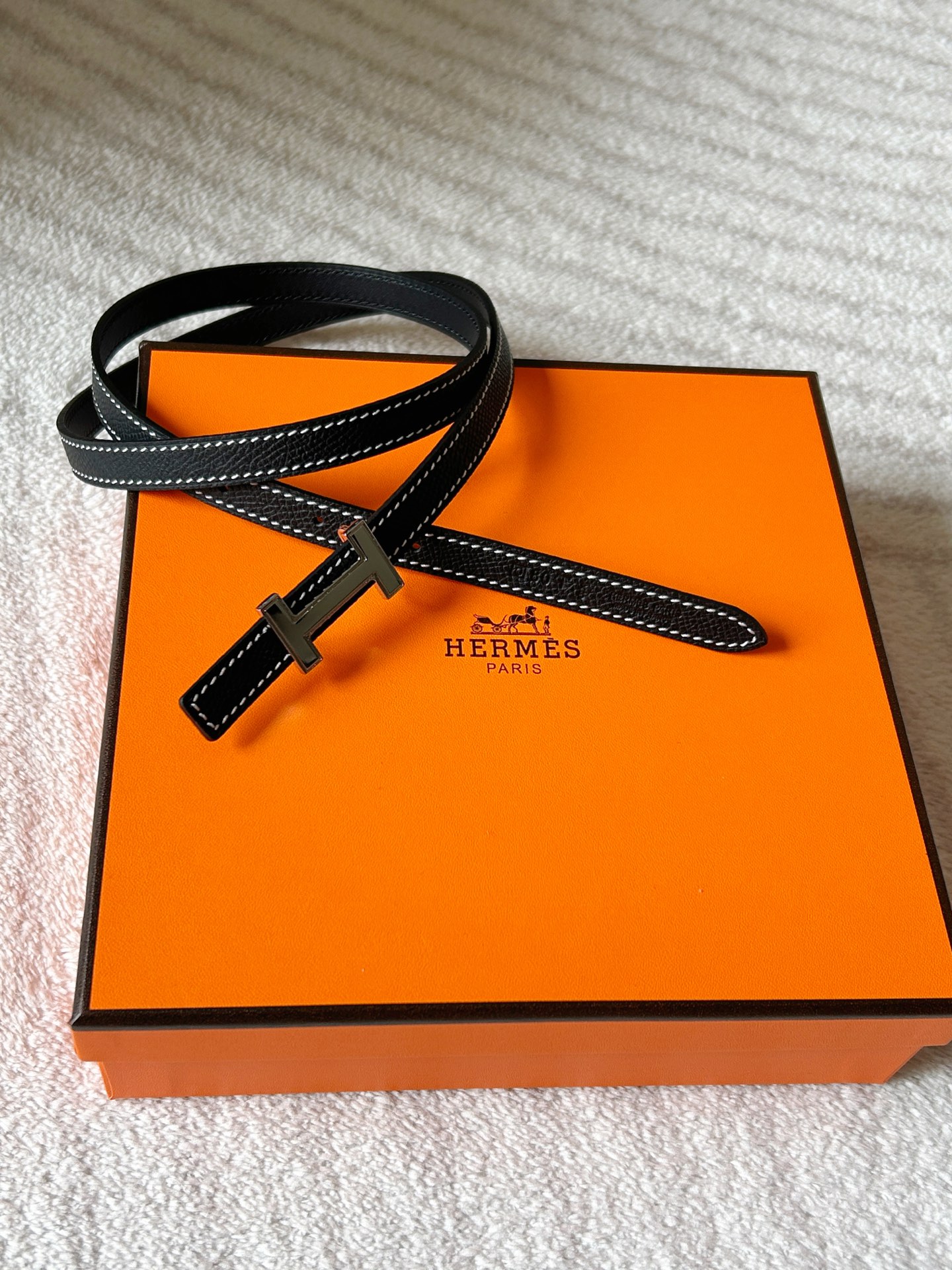 Hermès Female Leather Belt Cow Leather S-m