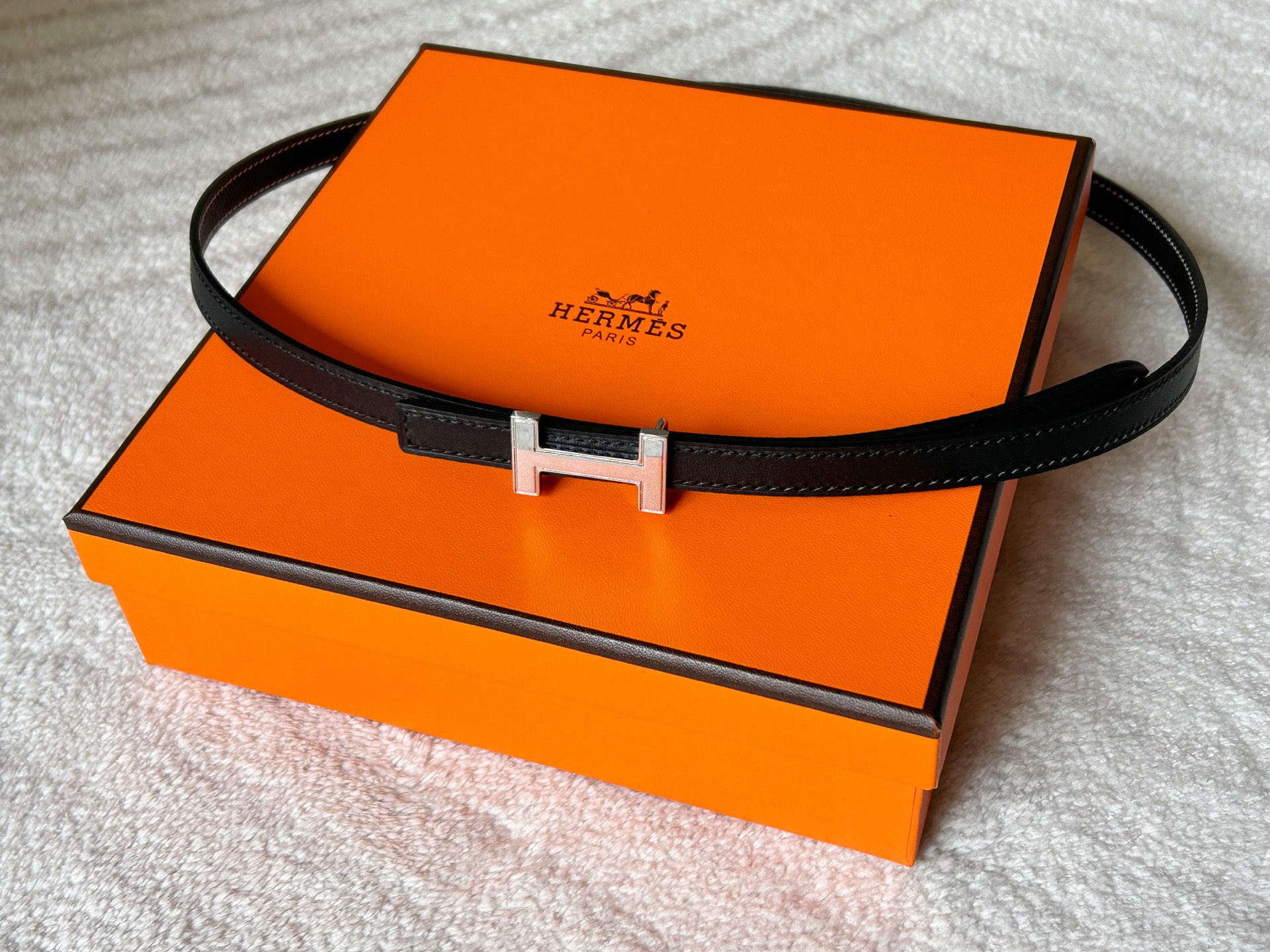 Hermès Female Leather Belt Cow Leather S-m
