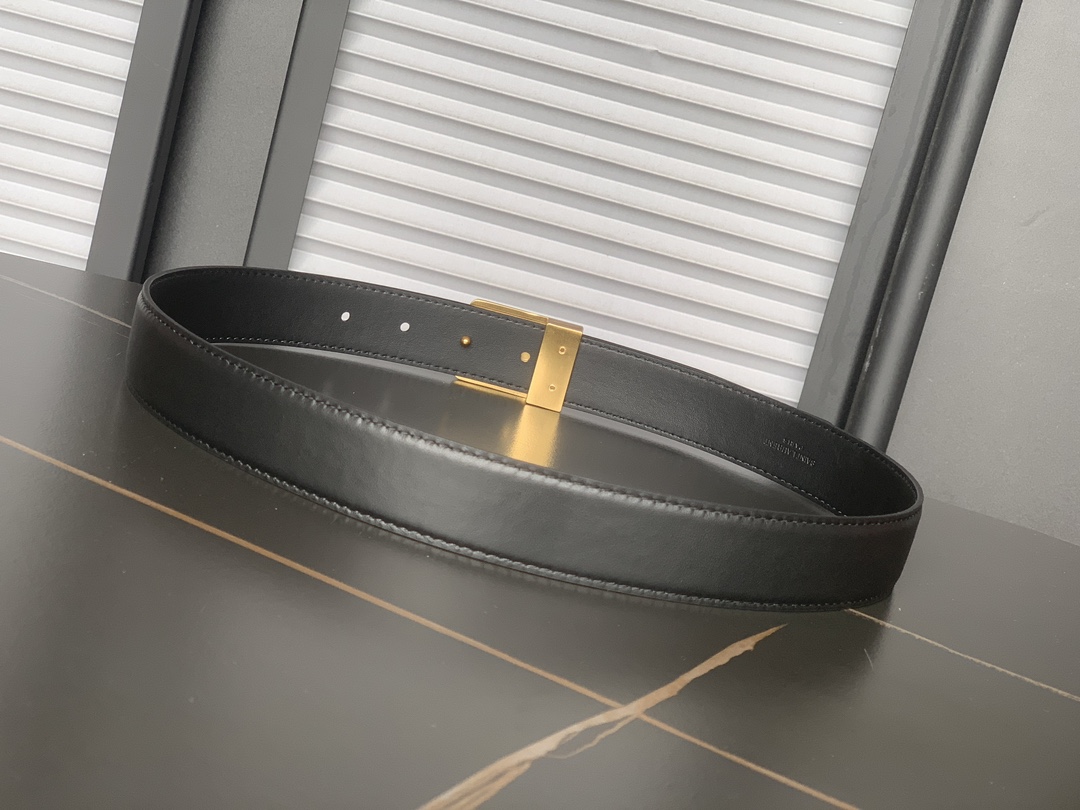 Saint Laurent Female Leather Belt S-m-l