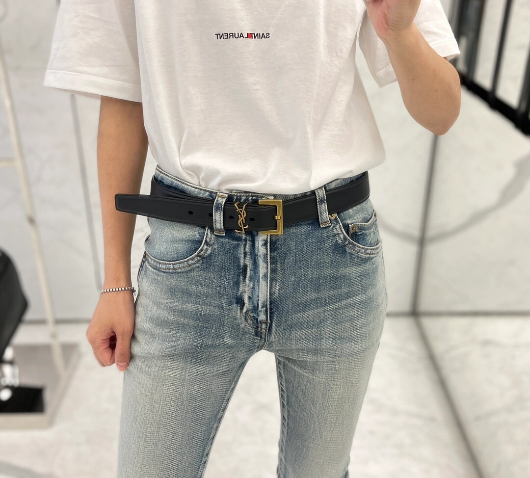 Saint Laurent Female Basic Belt S-m-l