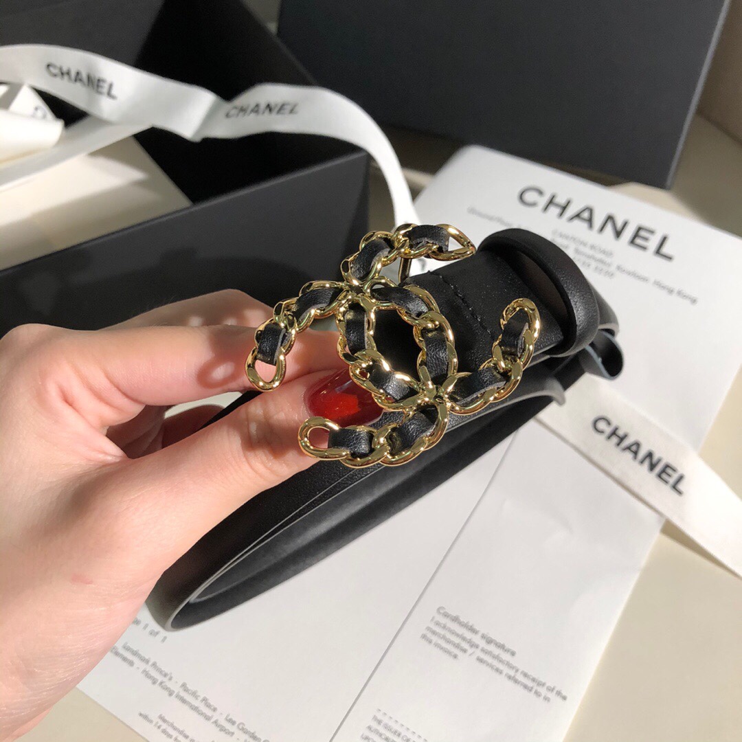 Chanel Female Basic Belt Cow Leather M