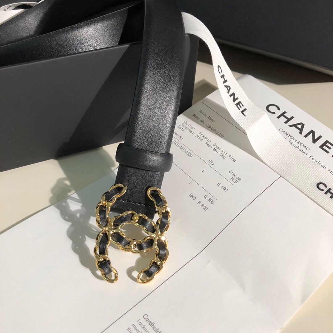 Chanel Female Basic Belt Cow Leather M