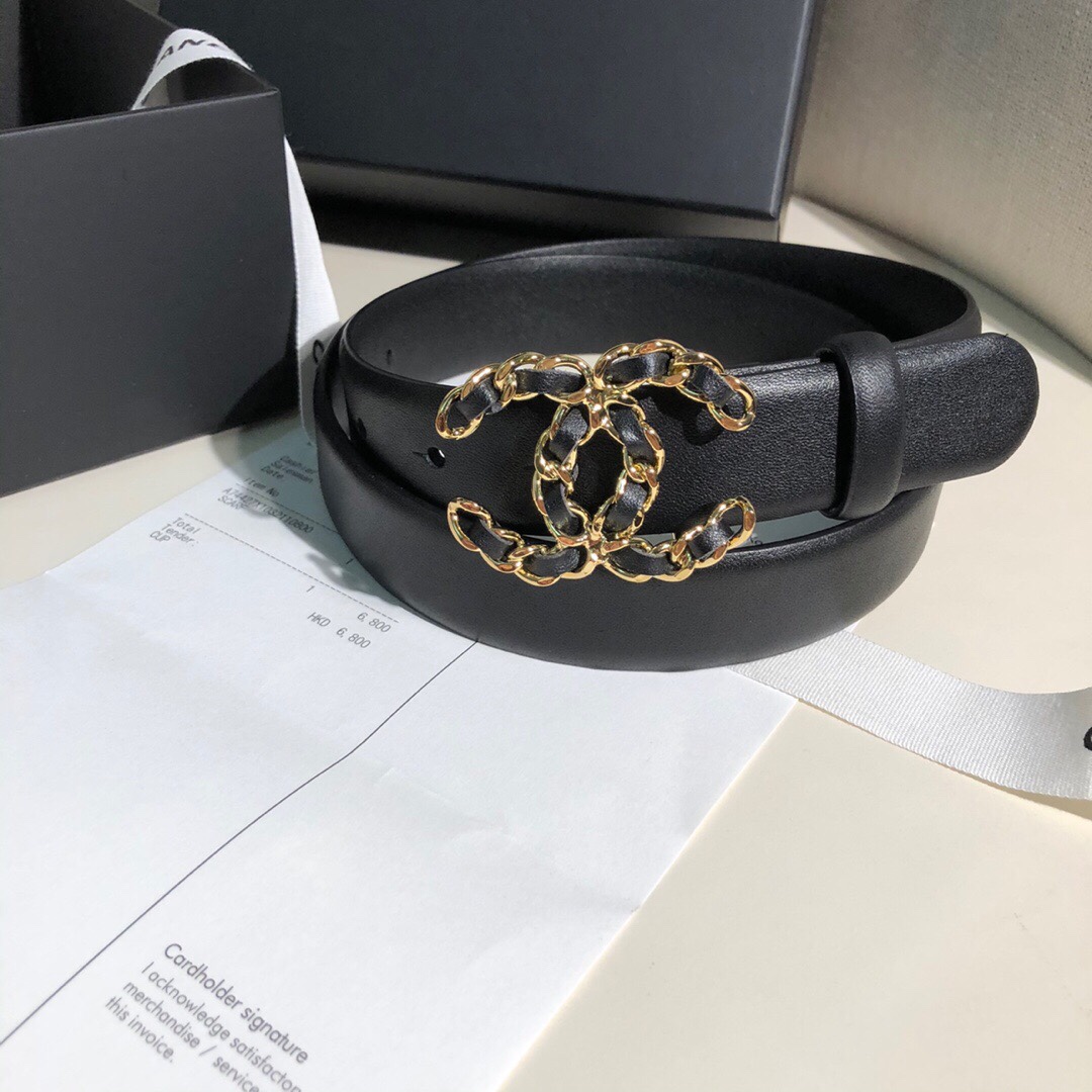 Chanel Female Basic Belt Cow Leather M
