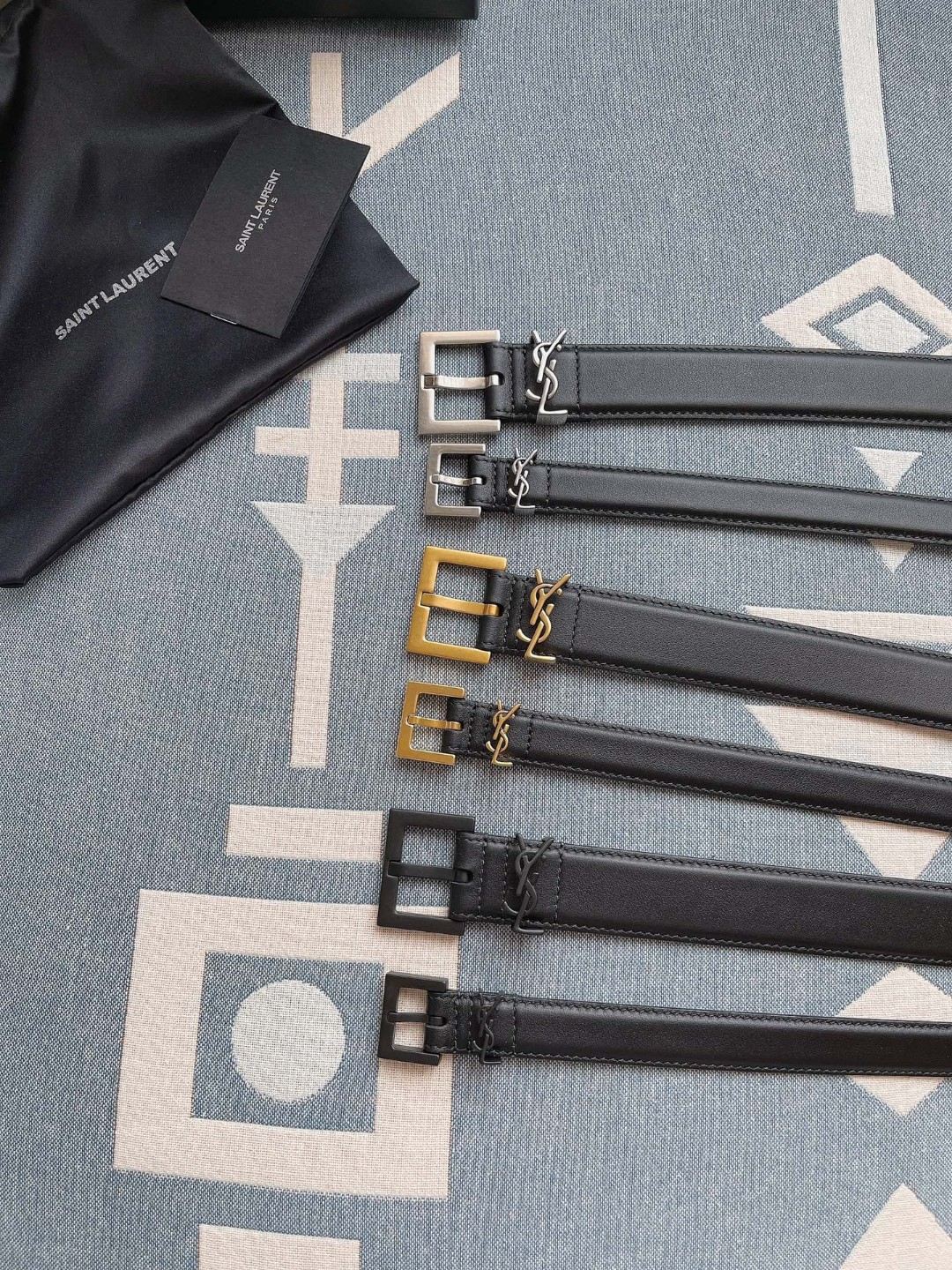 Saint Laurent Female Basic Belt Cow Leather M