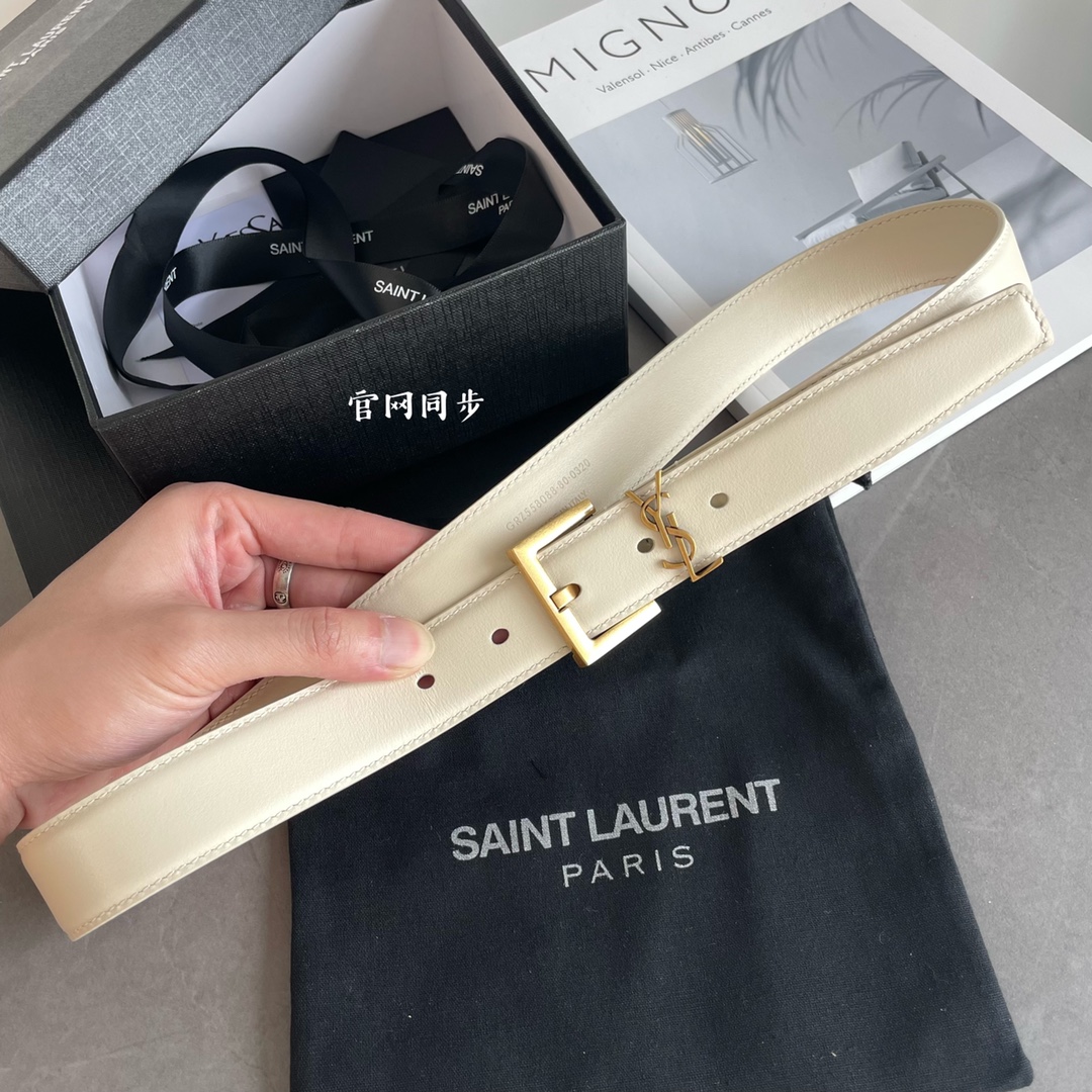 Saint Laurent Female Basic Belt S-m-l