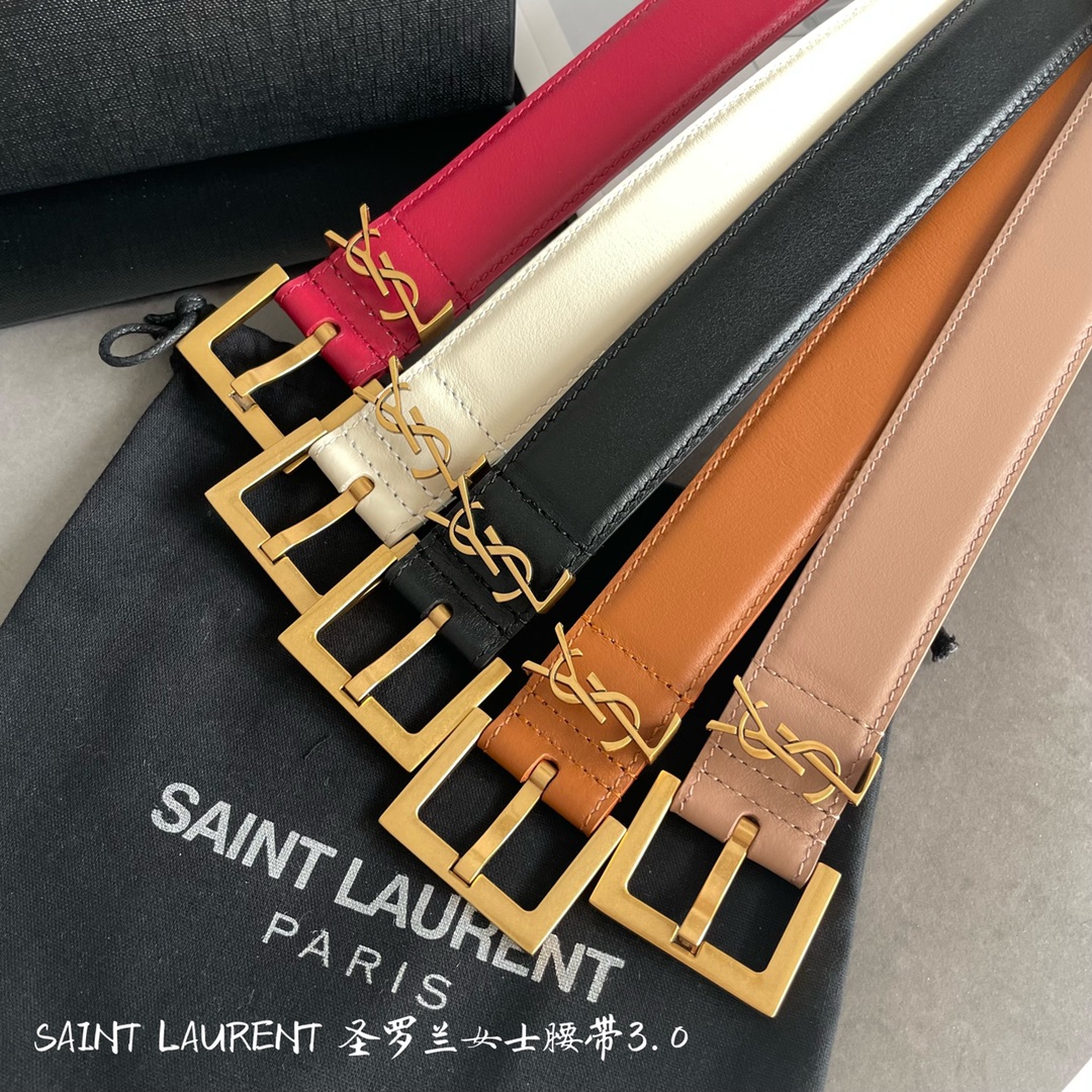Saint Laurent Female Basic Belt S-m-l