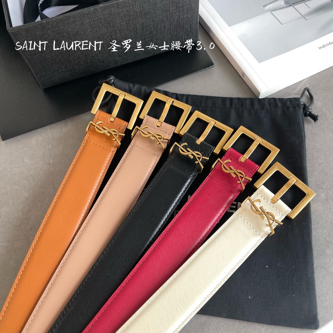 Saint Laurent Female Basic Belt S-m-l