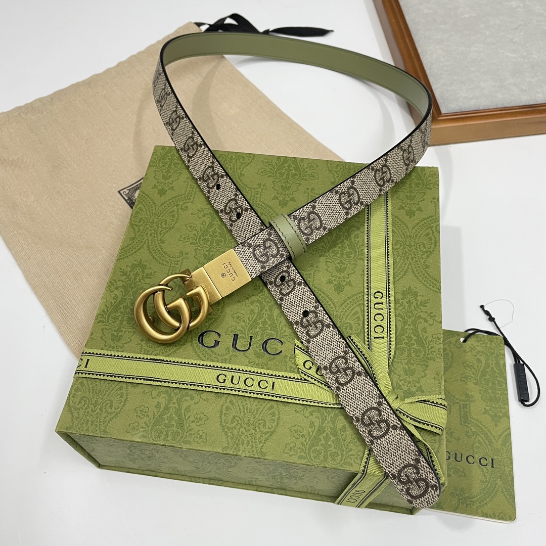 Gucci Female Basic Belt Cow Leather Brown S-m