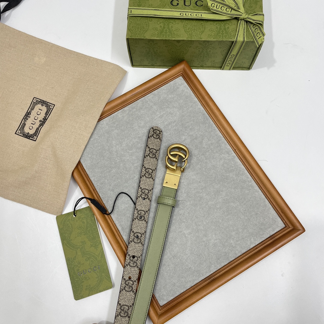 Gucci Female Basic Belt Cow Leather Brown S-m